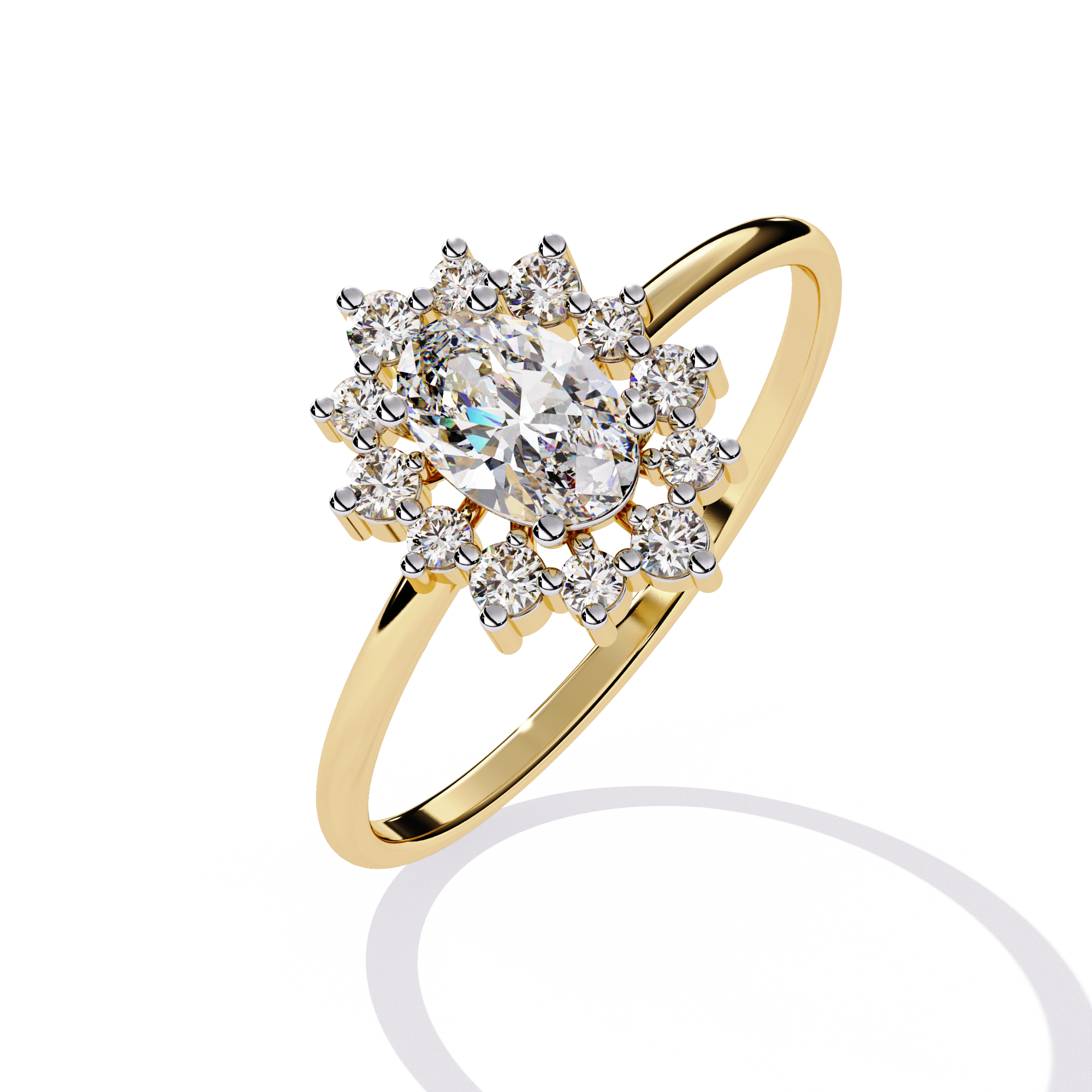 0.52 CT AURORA BLOOM BAND 18K
