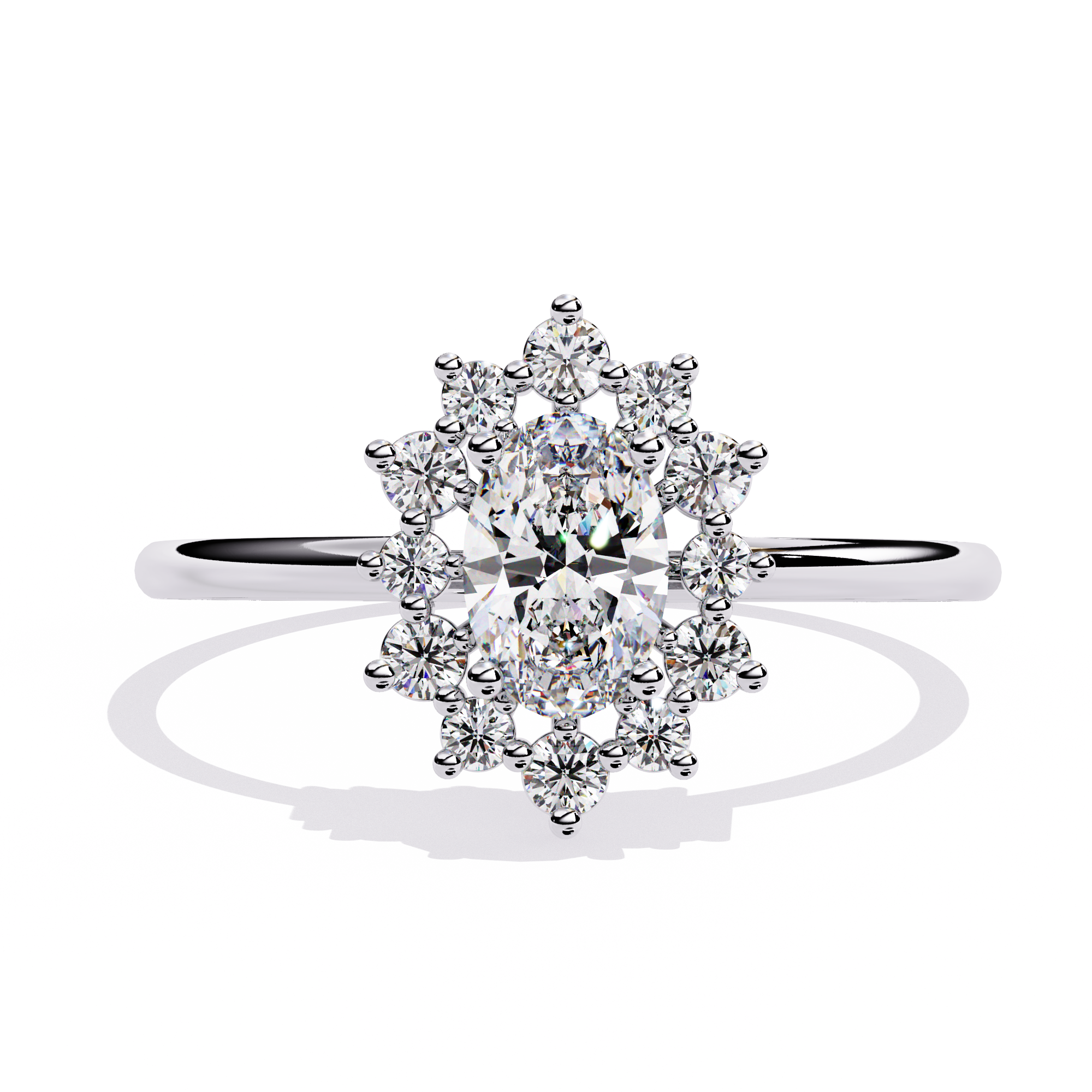 0.52 CT AURORA BLOOM BAND 18K