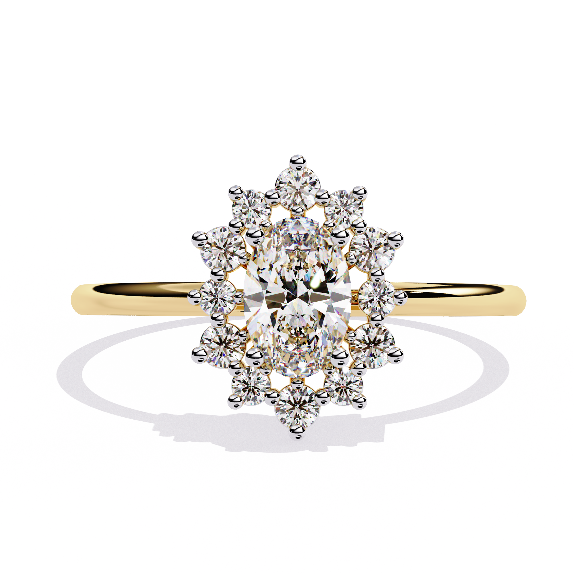 0.52 CT AURORA BLOOM BAND 18K