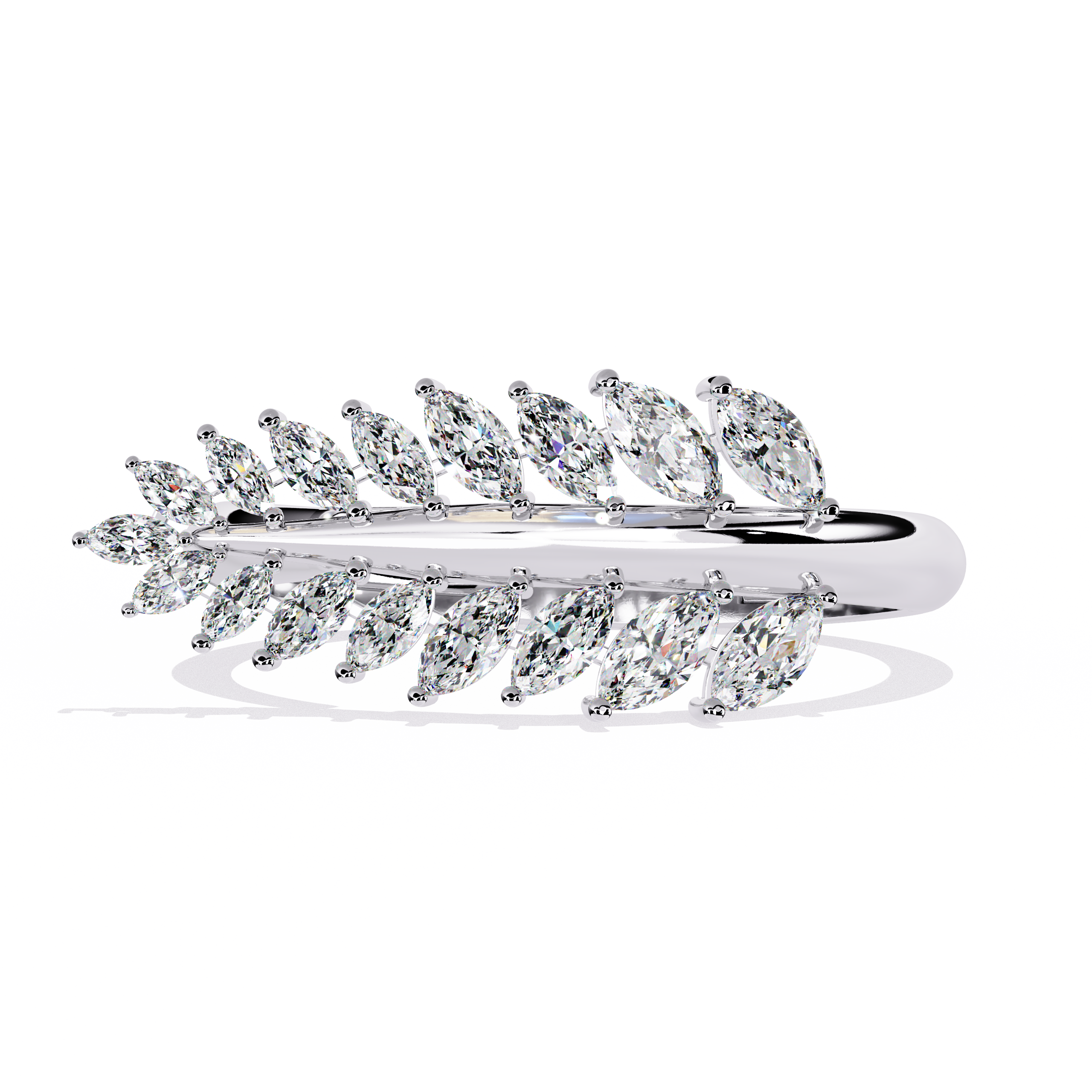 0.50 CT VERSA CASCADE BAND 18K