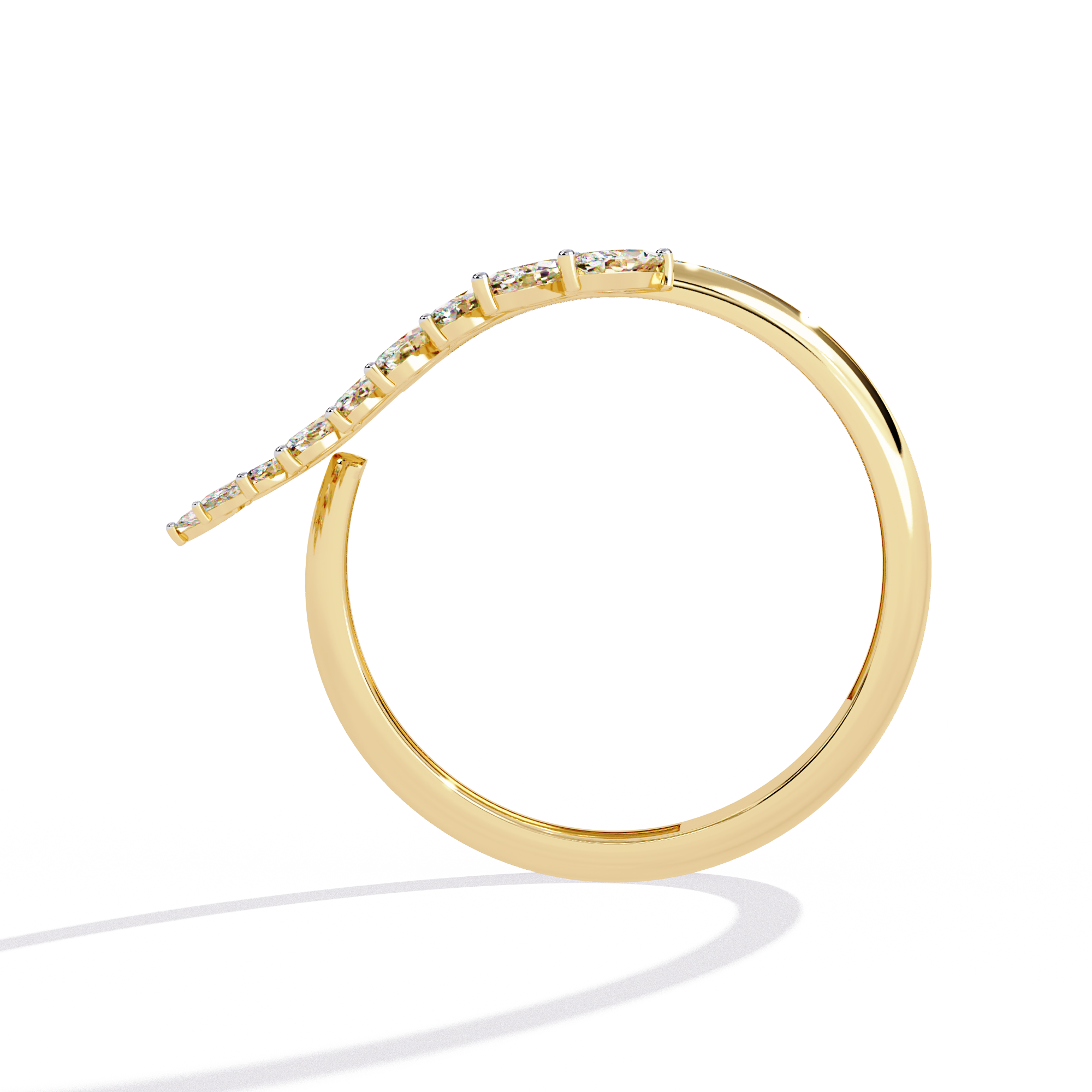 0.50 CT VERSA CASCADE BAND 18K