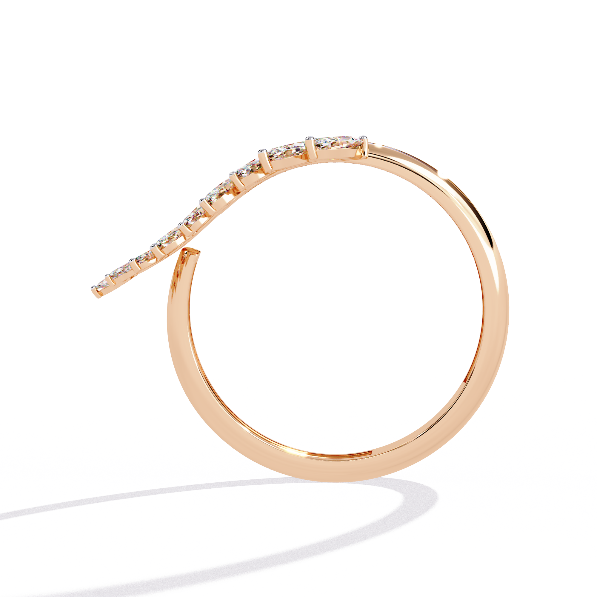 0.50 CT VERSA CASCADE BAND 18K