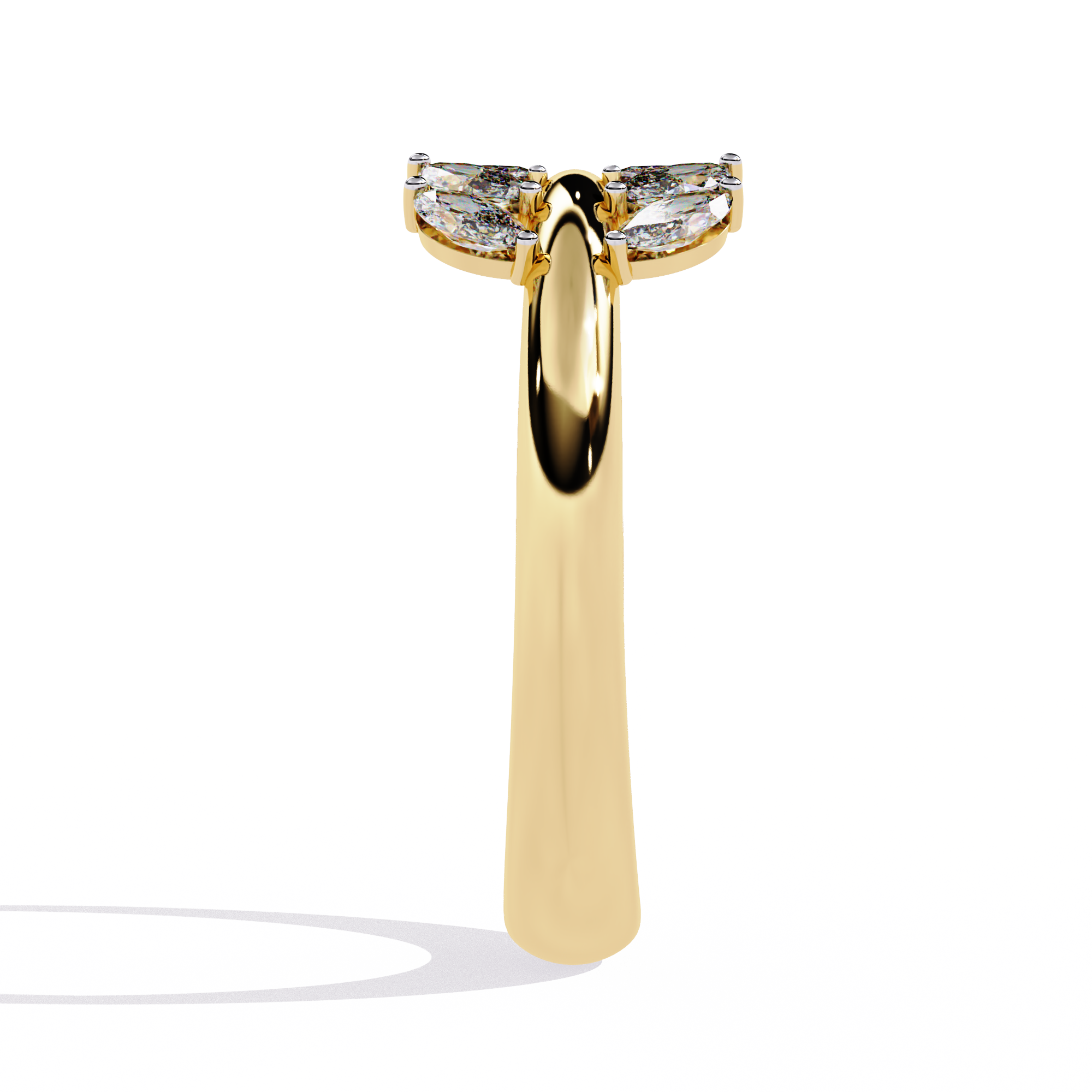 0.50 CT VERSA CASCADE BAND 18K