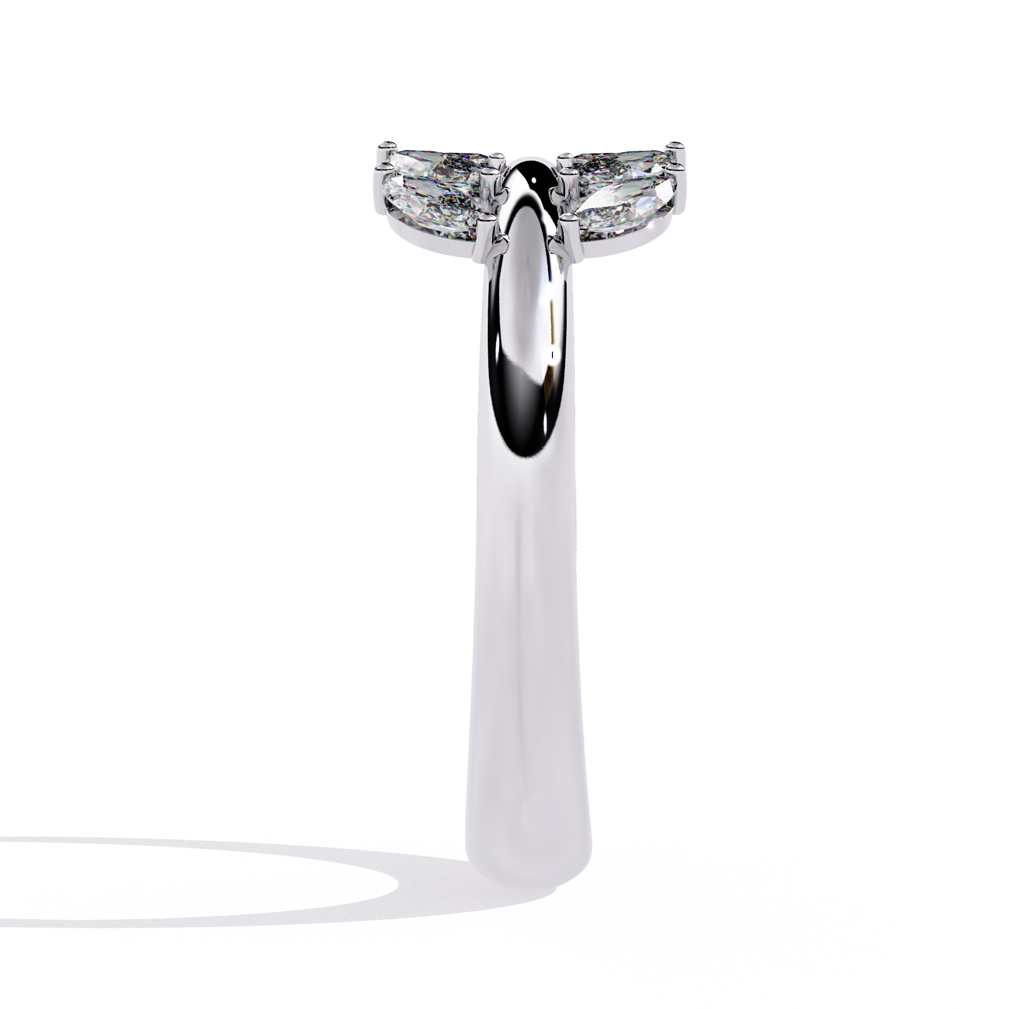 0.50 CT VERSA CASCADE BAND 18K