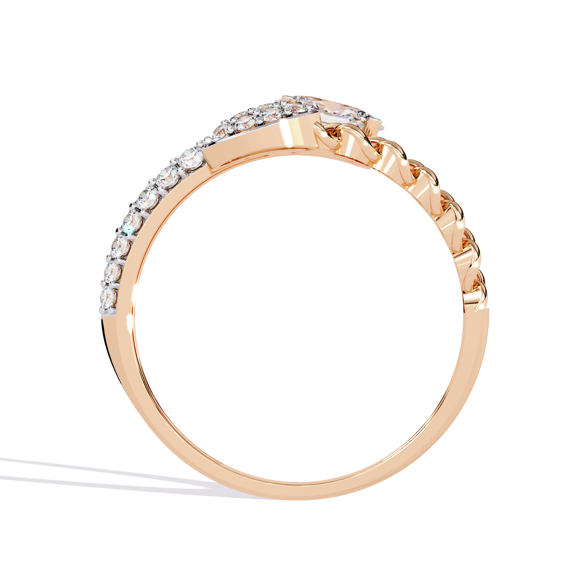 0.62 CT NOVA DUAL HALO BAND 18K