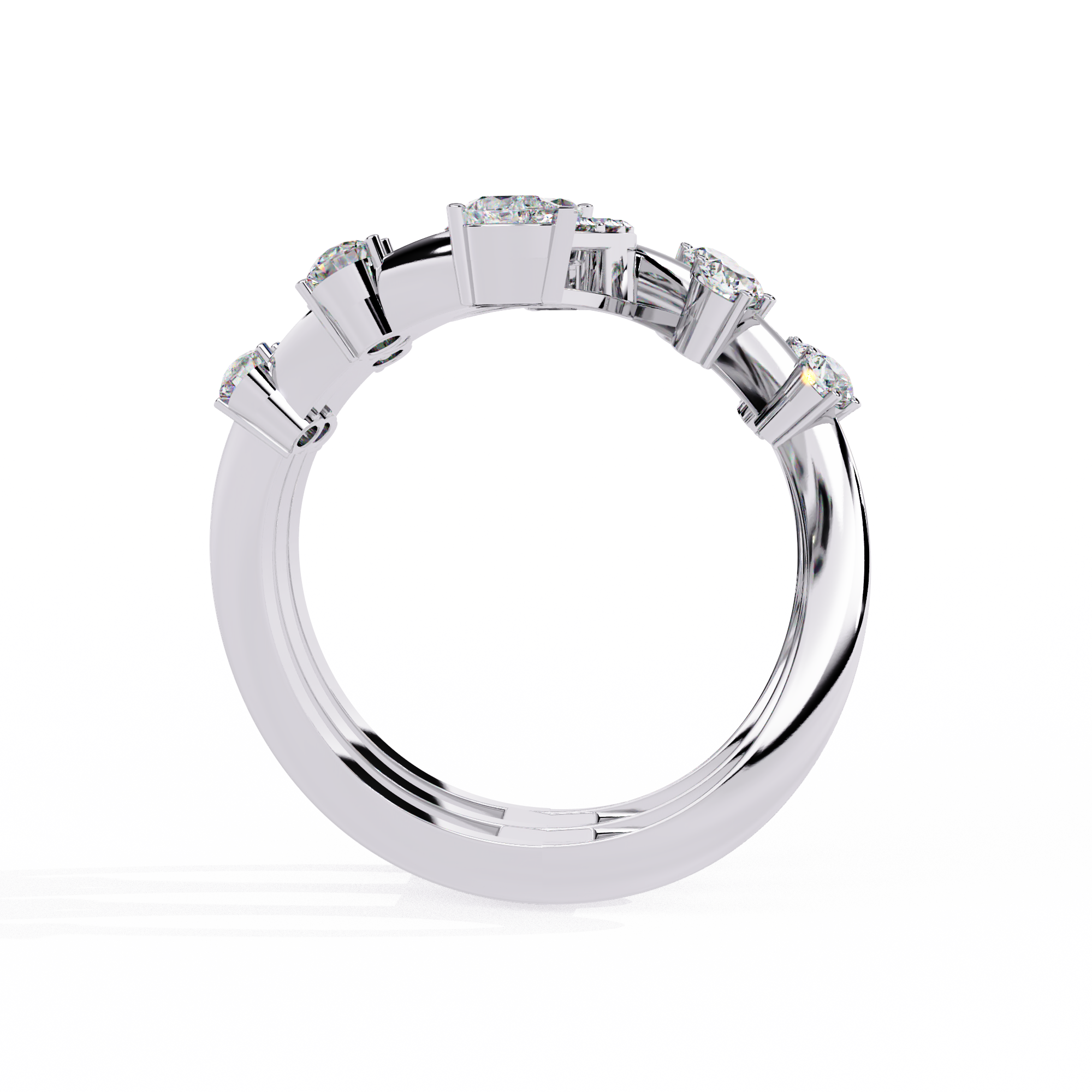 1.17 CT STELLAR CREST BAND 18K