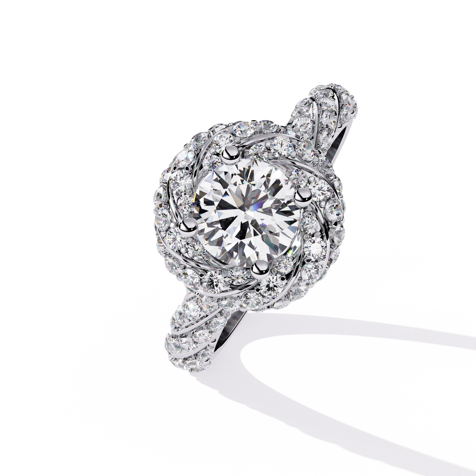 1.44 CT HALO EMBRACE BAND