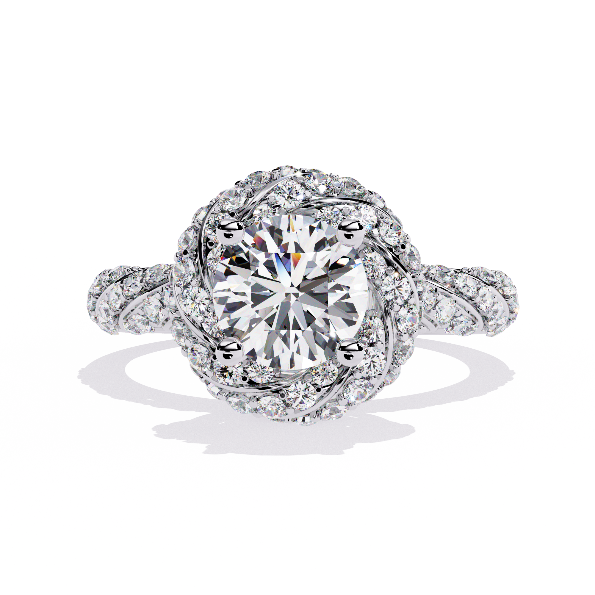 1.44 CT HALO EMBRACE BAND