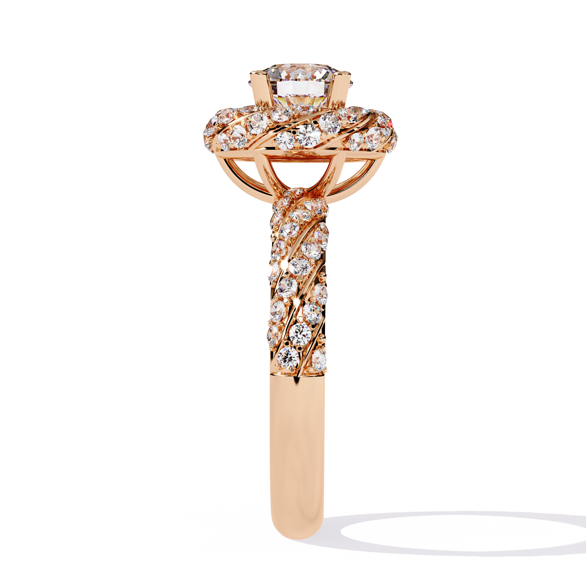 1.44 CT HALO EMBRACE BAND