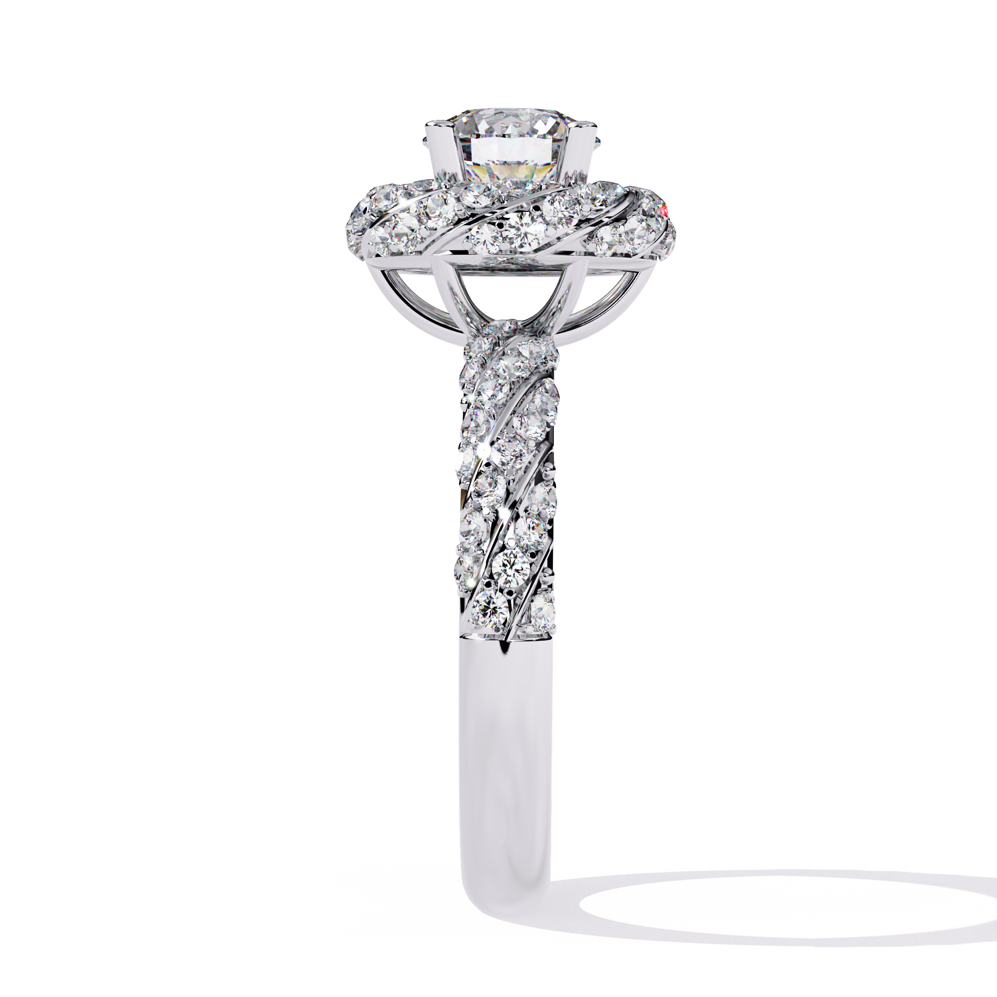 1.44 CT HALO EMBRACE BAND