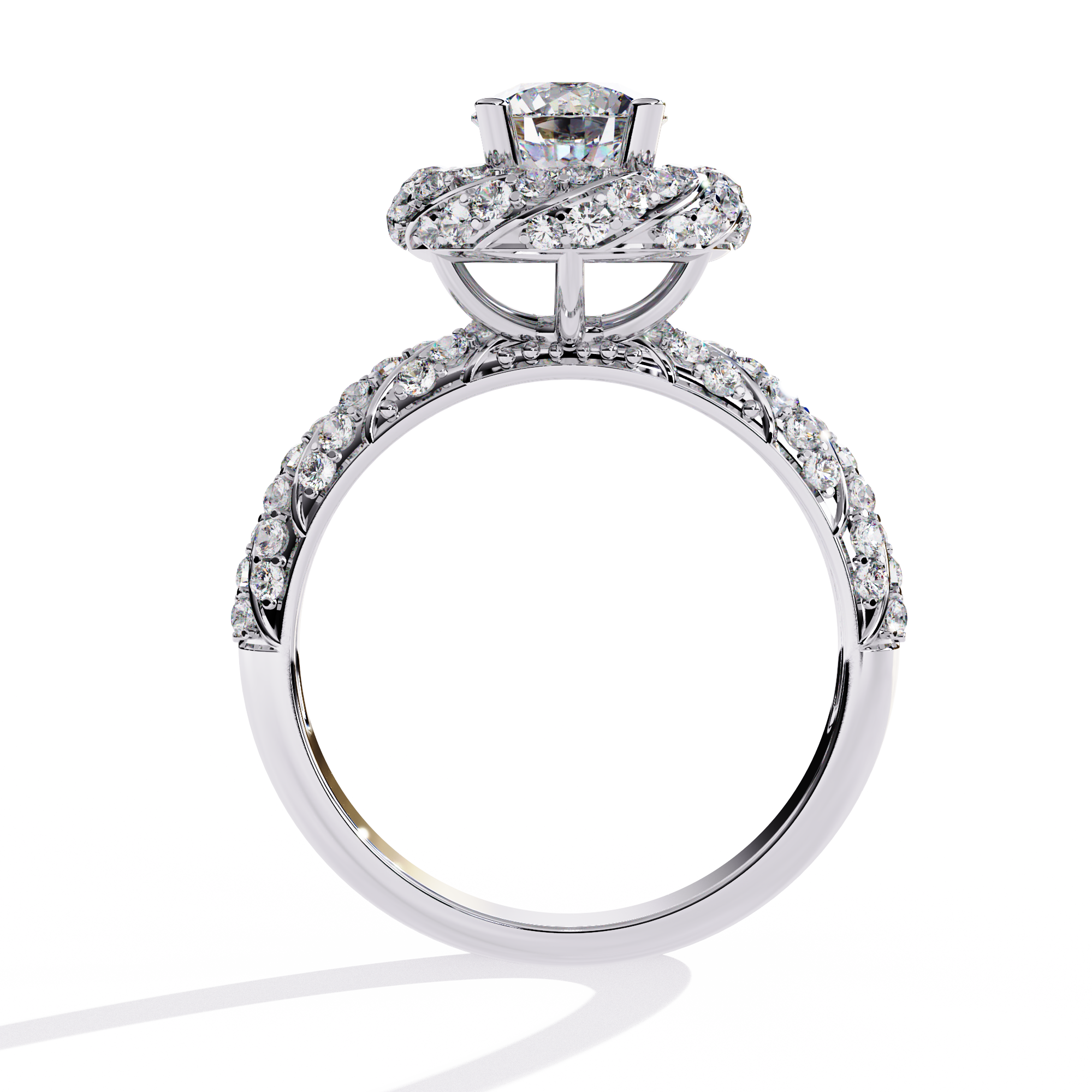 1.44 CT HALO EMBRACE BAND