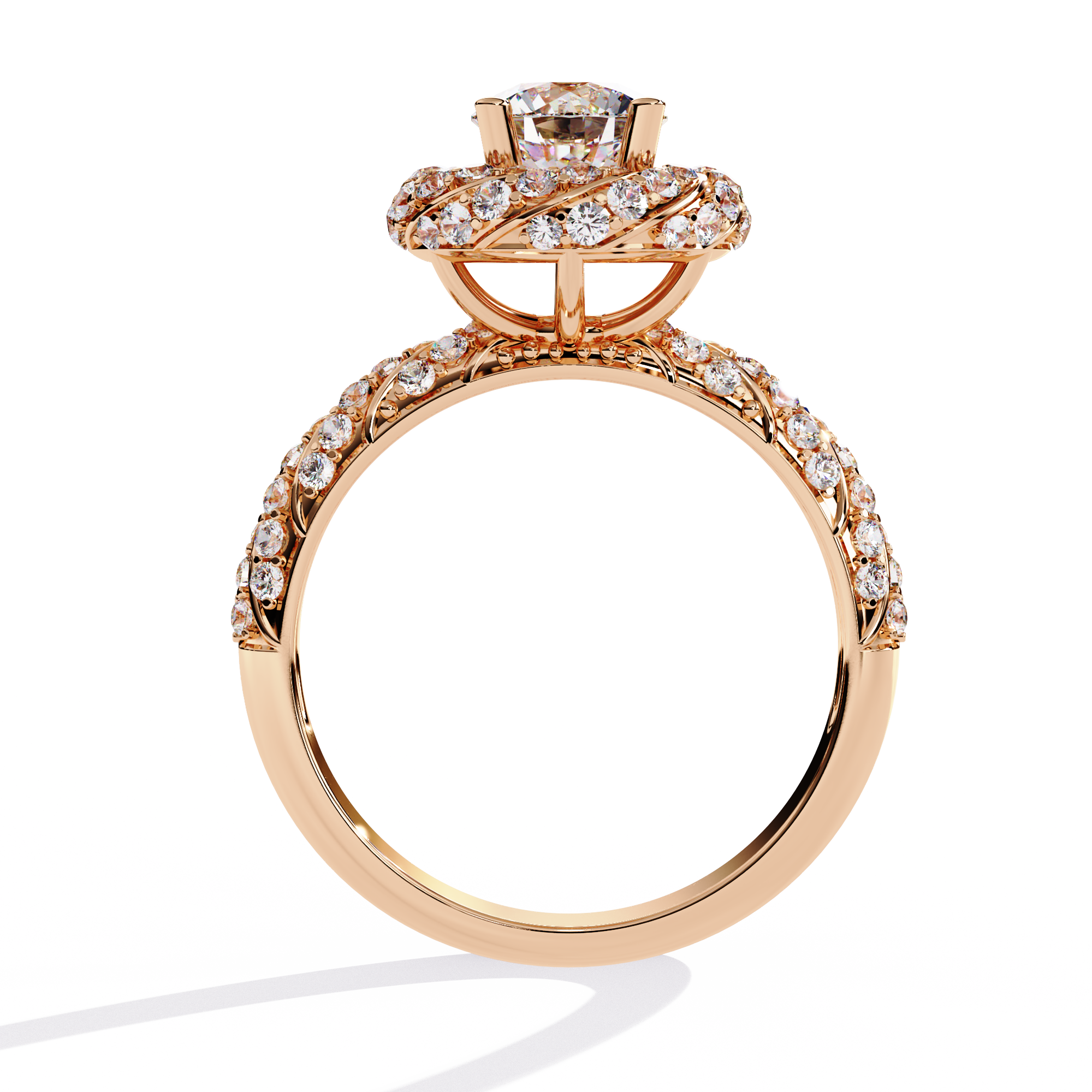1.44 CT HALO EMBRACE BAND