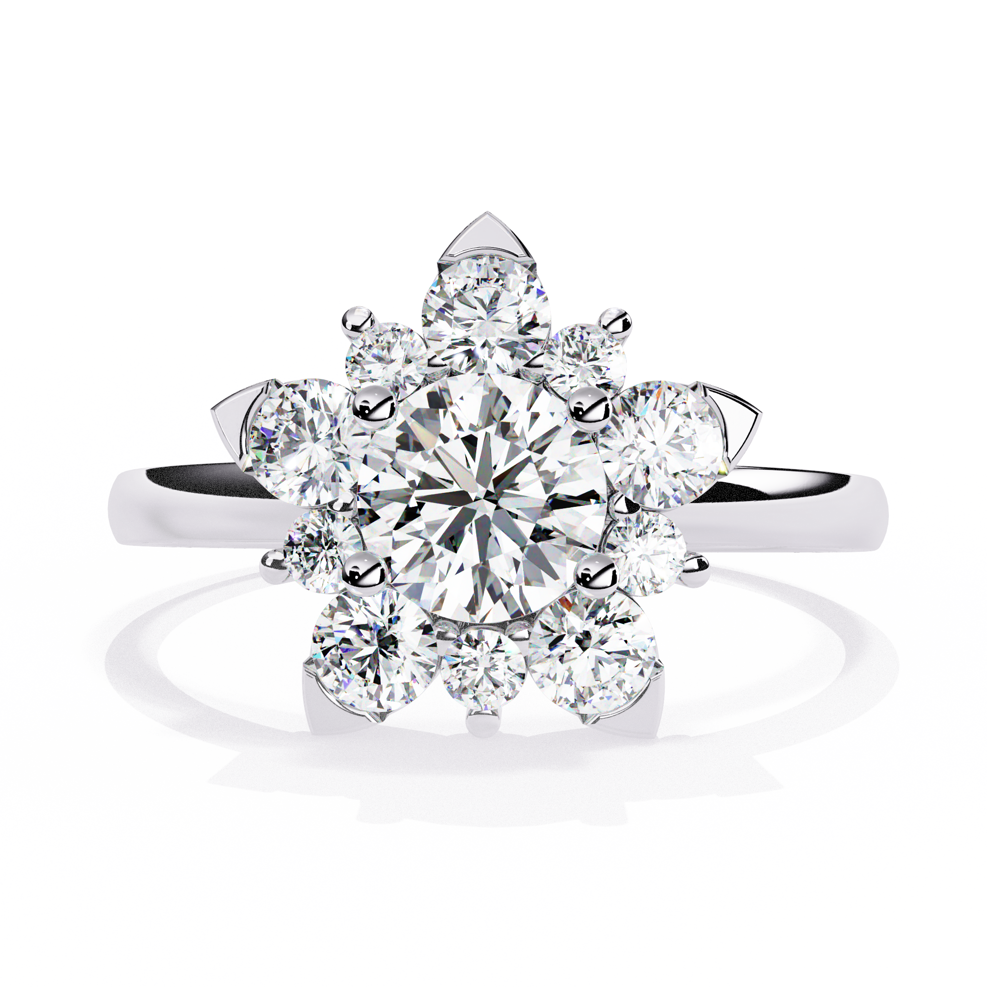 1.20 CT BLOSSOM HALO BAND