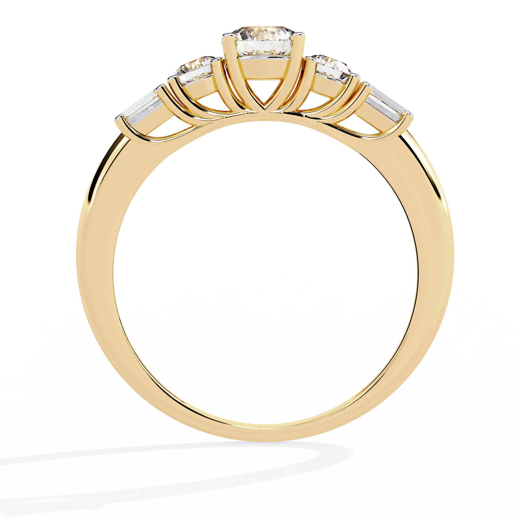 0.72 CT CELESTIAL CASCADE BAND 18K