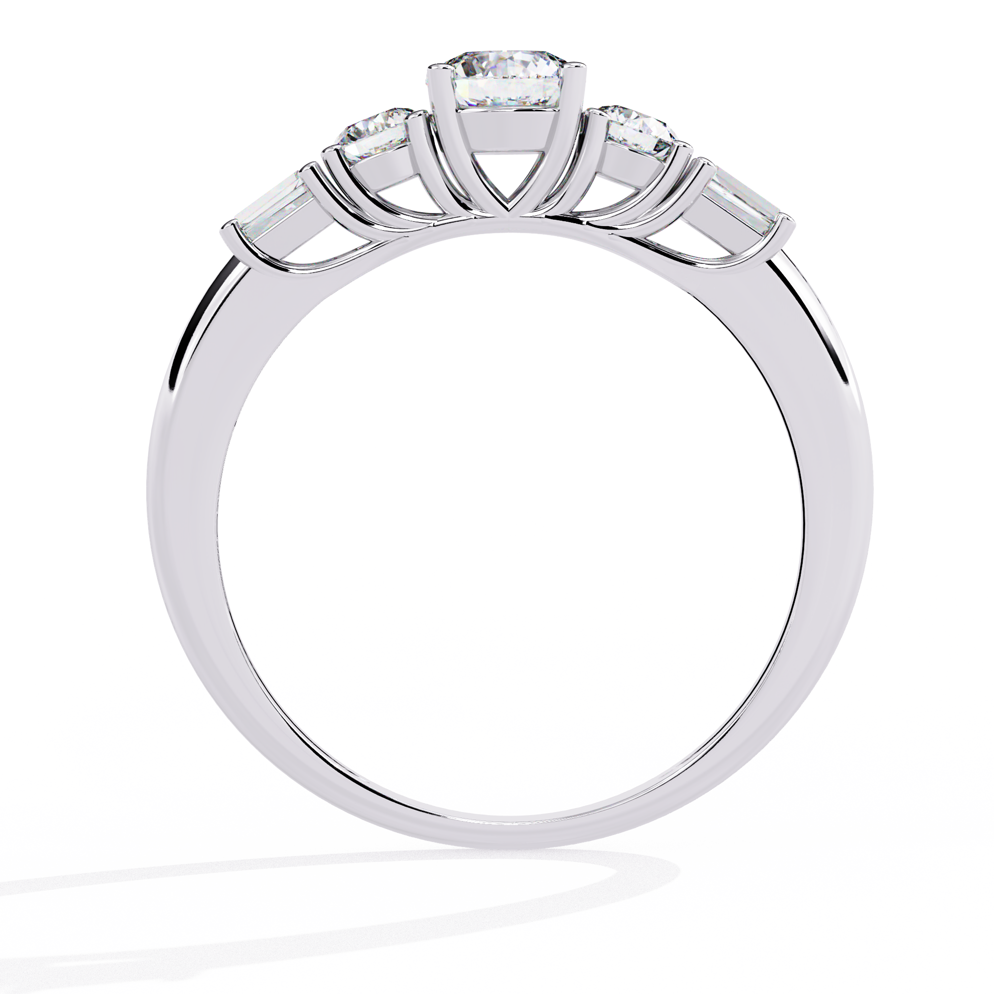0.72 CT CELESTIAL CASCADE BAND 18K