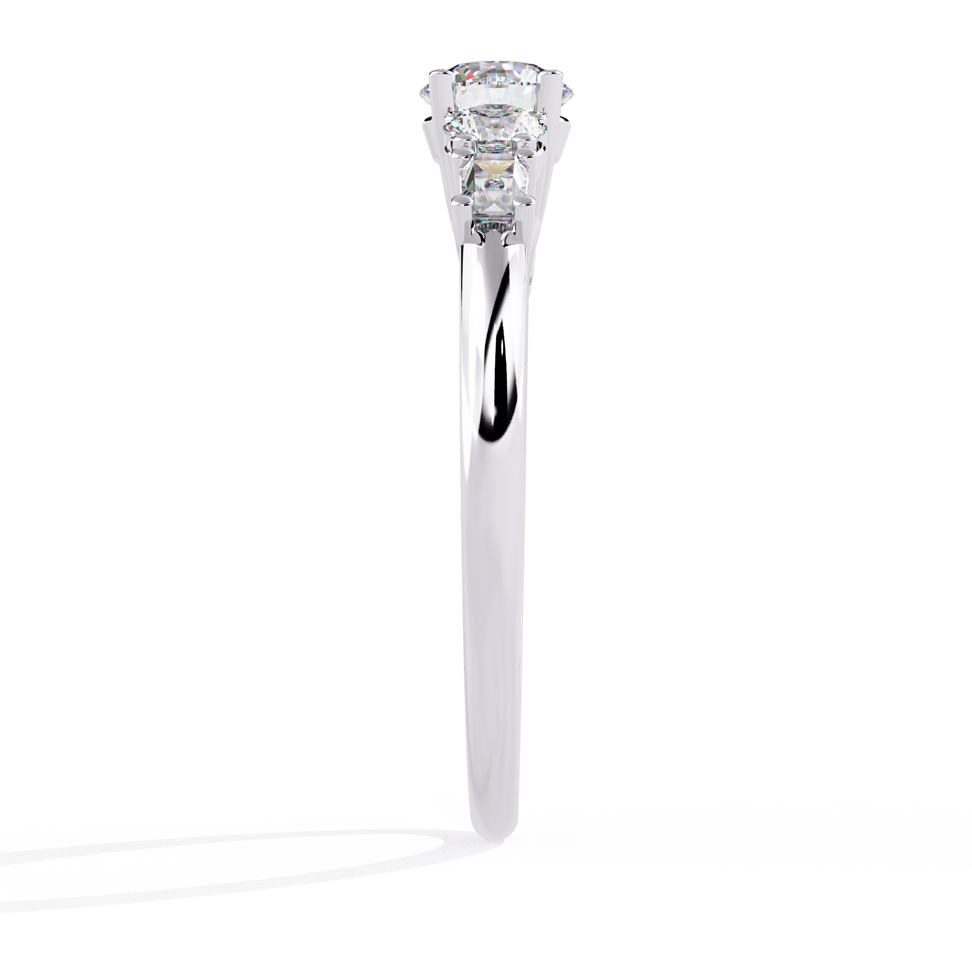 0.72 CT CELESTIAL CASCADE BAND 18K