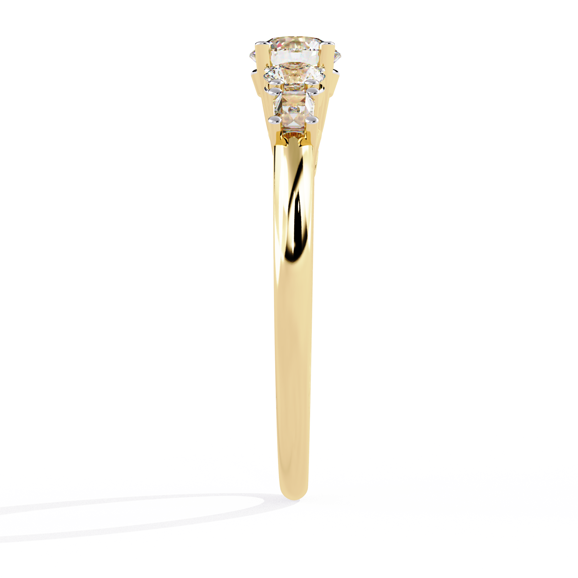 0.72 CT CELESTIAL CASCADE BAND 18K