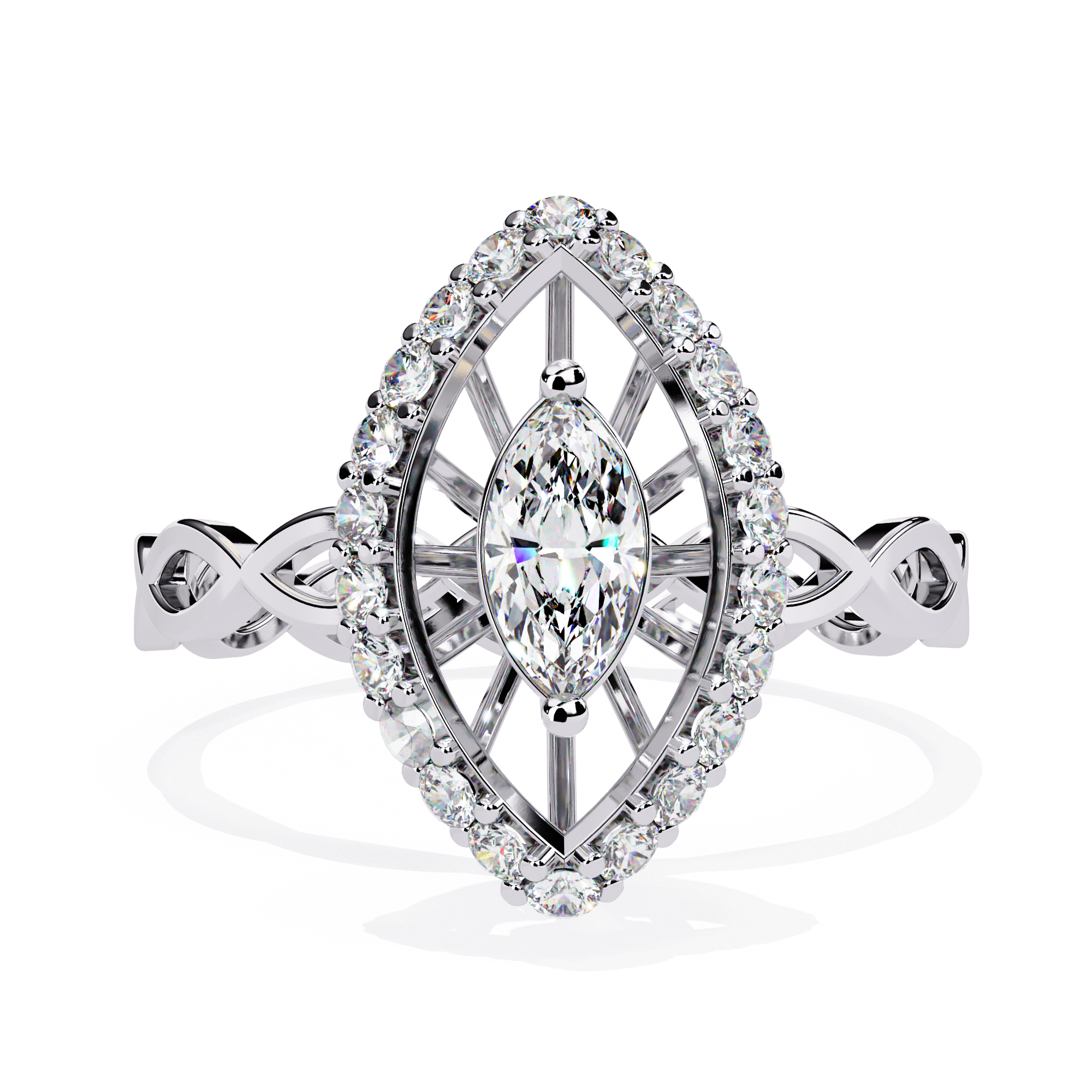 0.56 CT CELESTIAL LATTICE BAND 18K