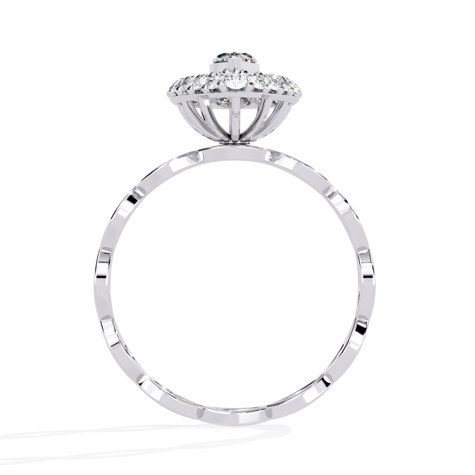 0.56 CT CELESTIAL LATTICE BAND 18K