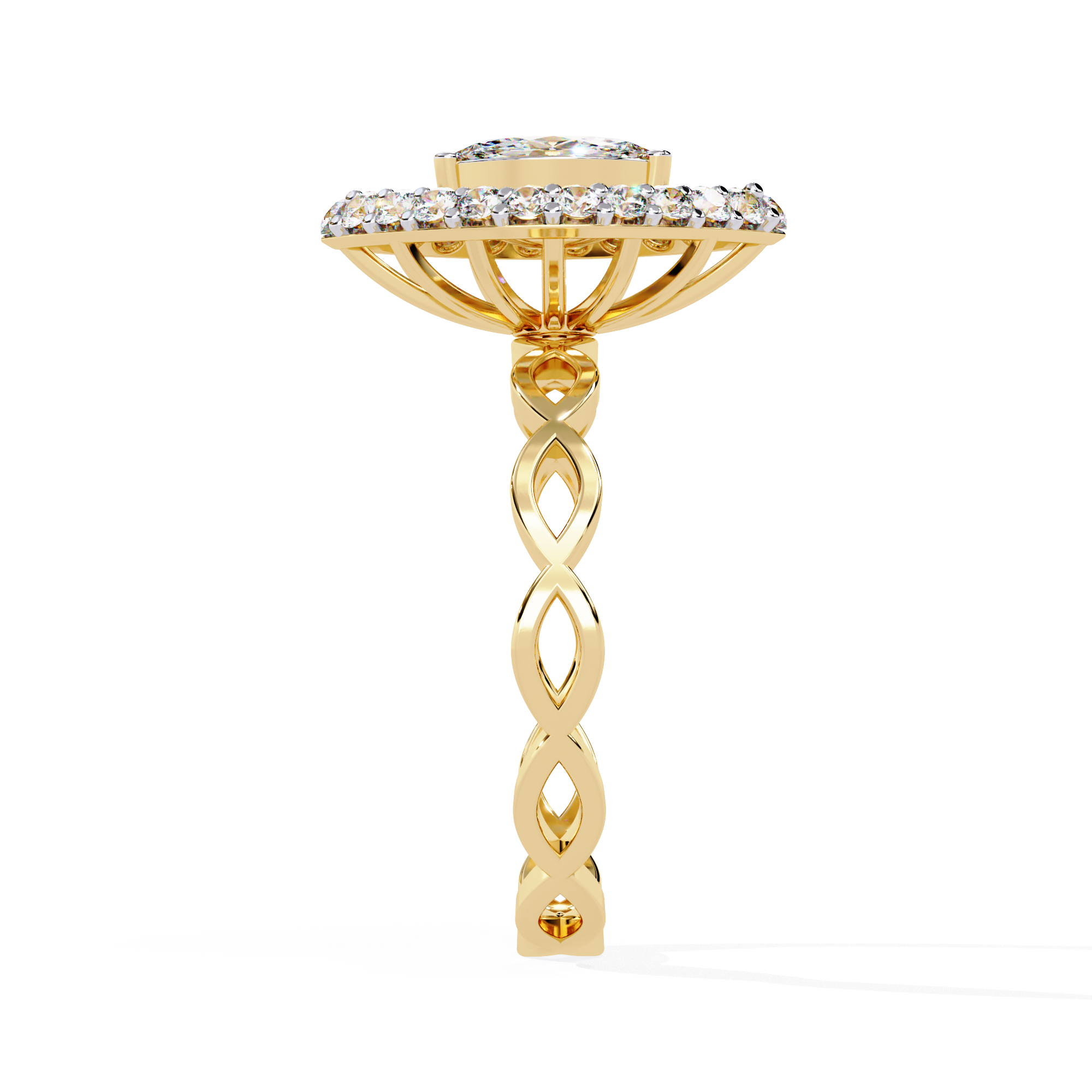 0.56 CT CELESTIAL LATTICE BAND 18K