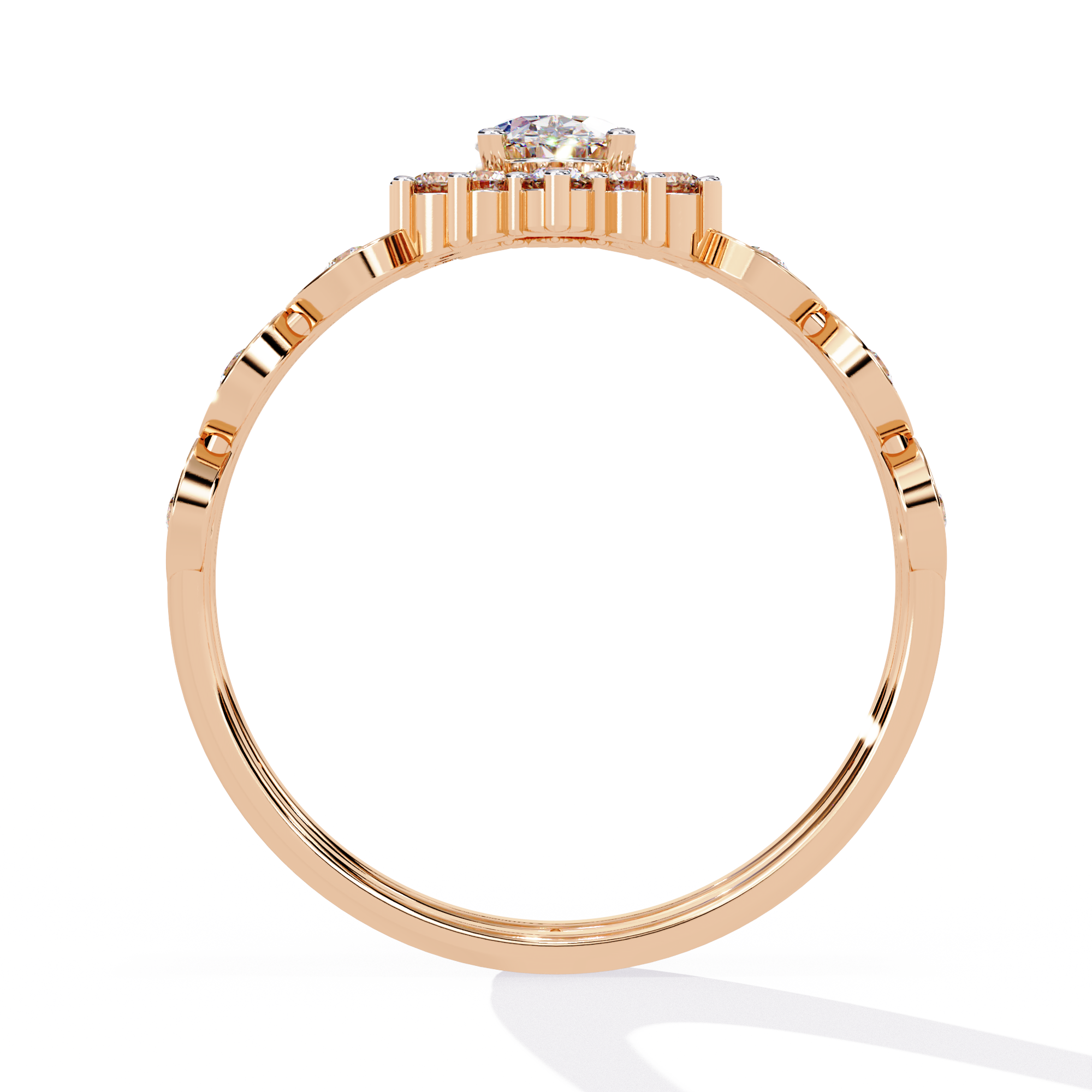 0.58 CT ECLIPSE BLOSSOM BAND 18K