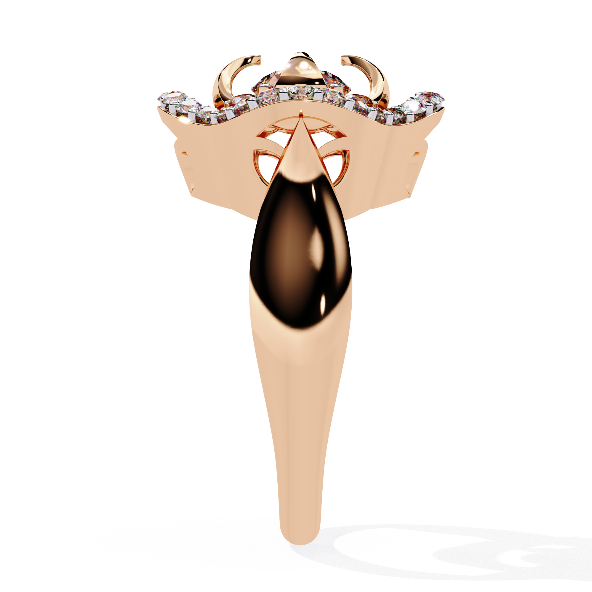 0.81 CT PETAL HALO BAND