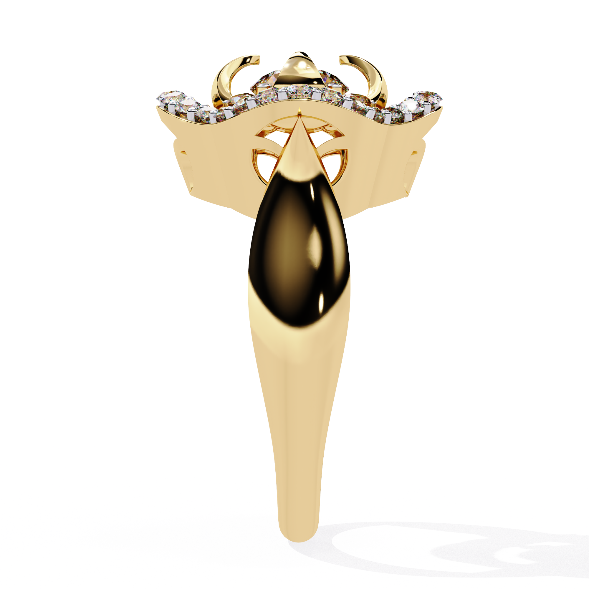0.81 CT PETAL HALO BAND