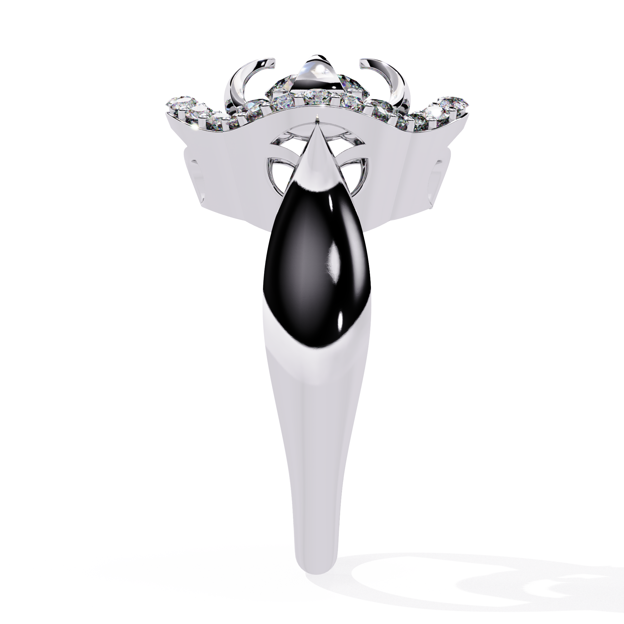 0.81 CT PETAL HALO BAND