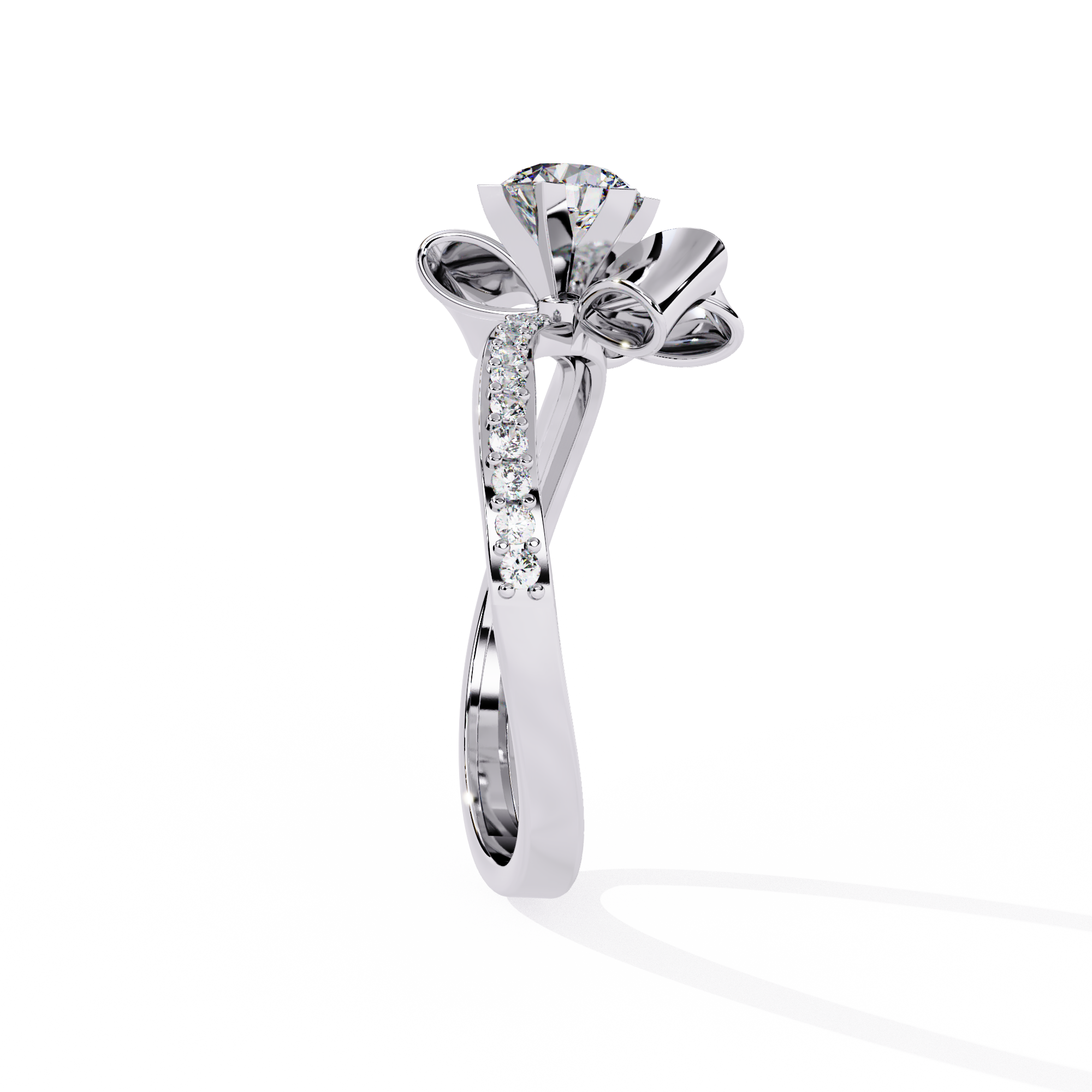 0.50 CT LOTUS BLOOM BAND 18K