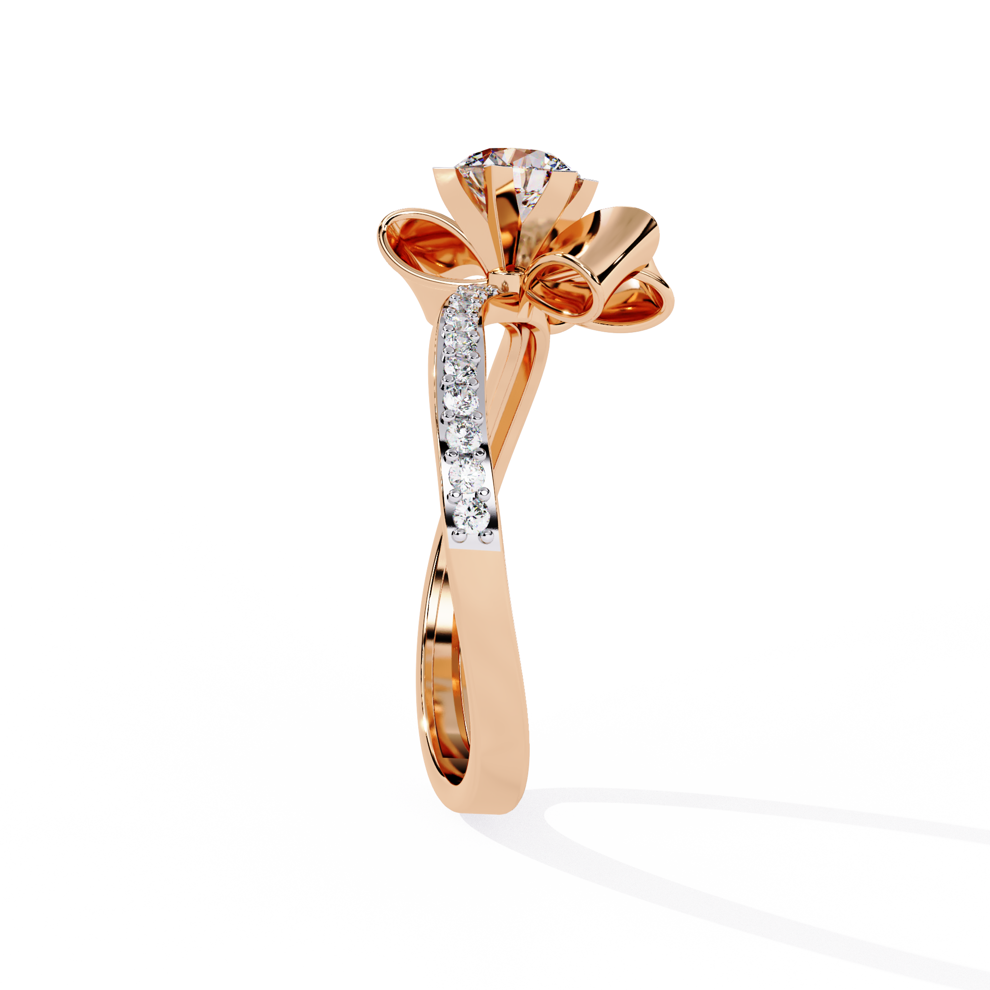 0.50 CT LOTUS BLOOM BAND 18K