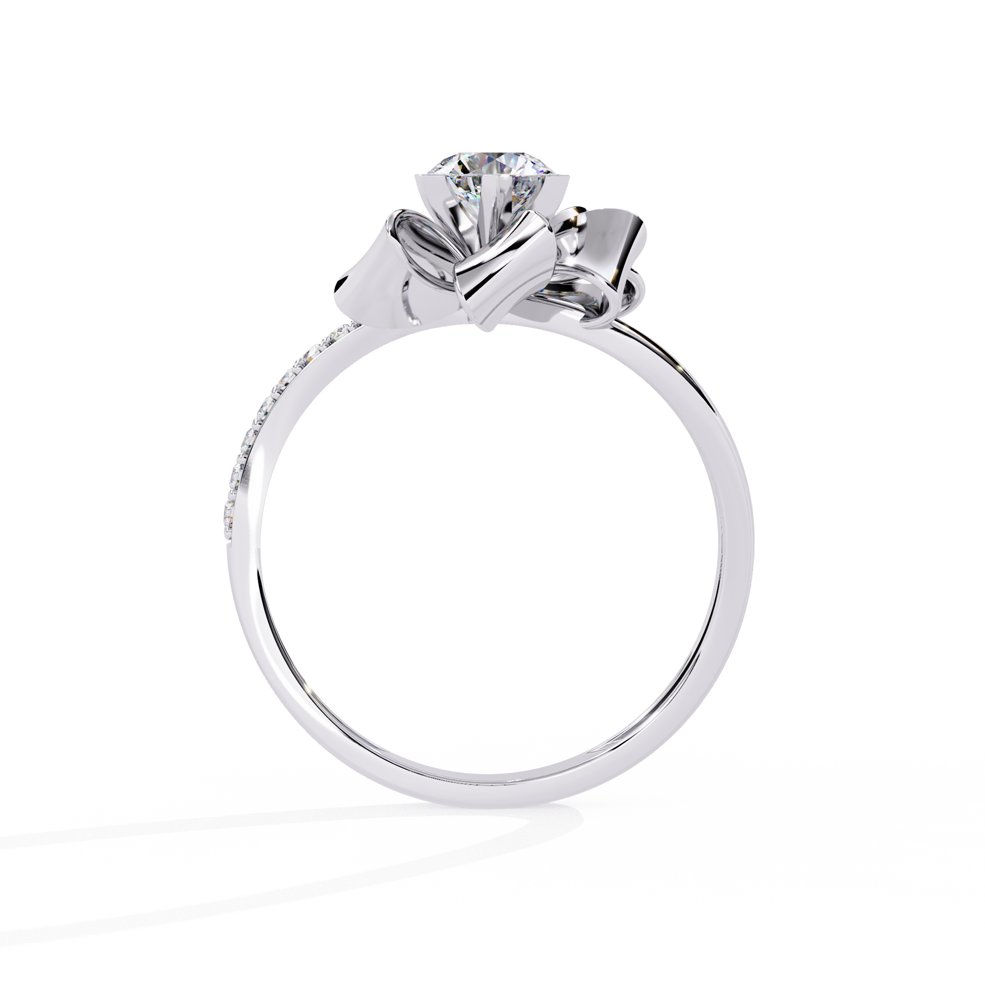 0.50 CT LOTUS BLOOM BAND 18K
