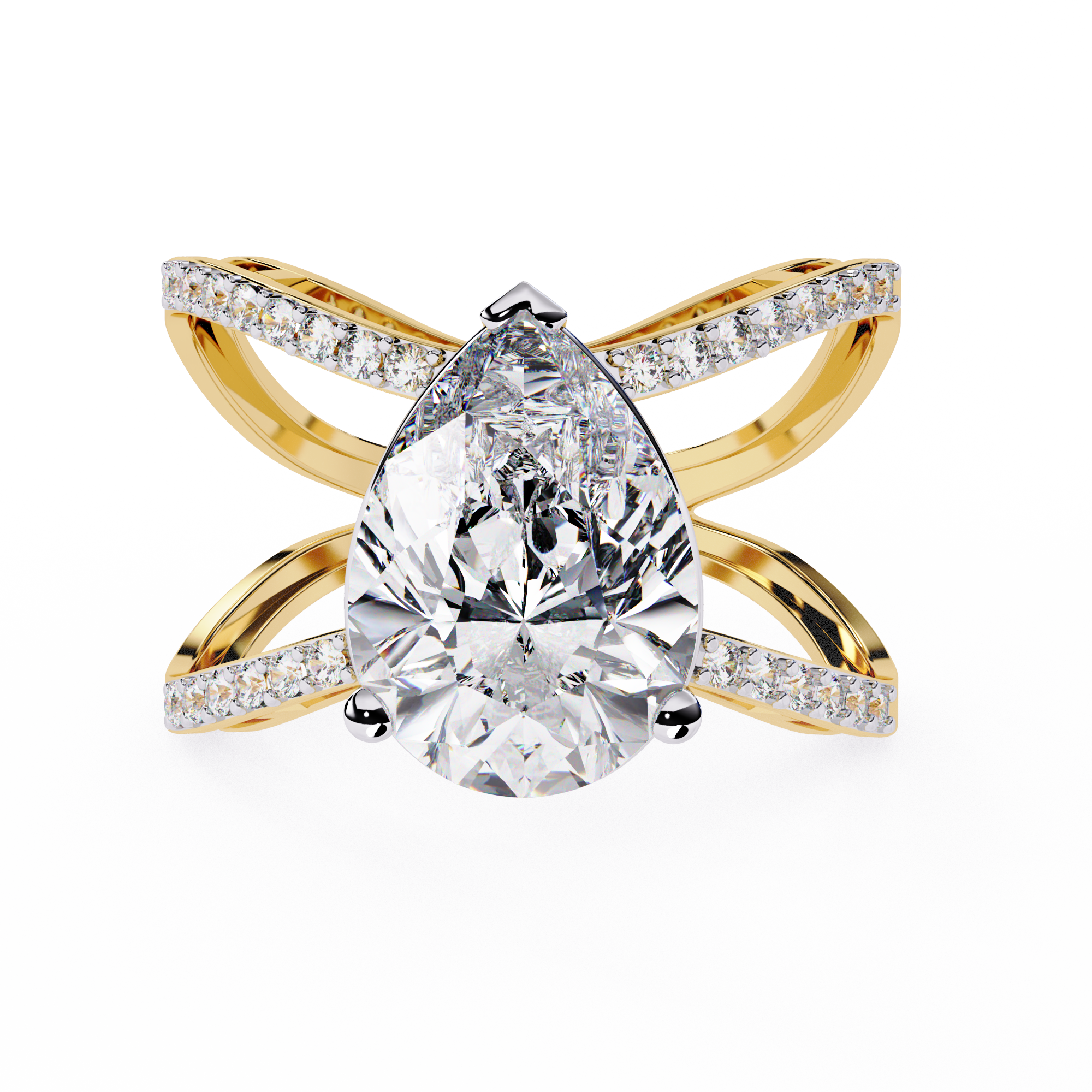 4.62 CT STELLAR CROSSOVER BAND 18K