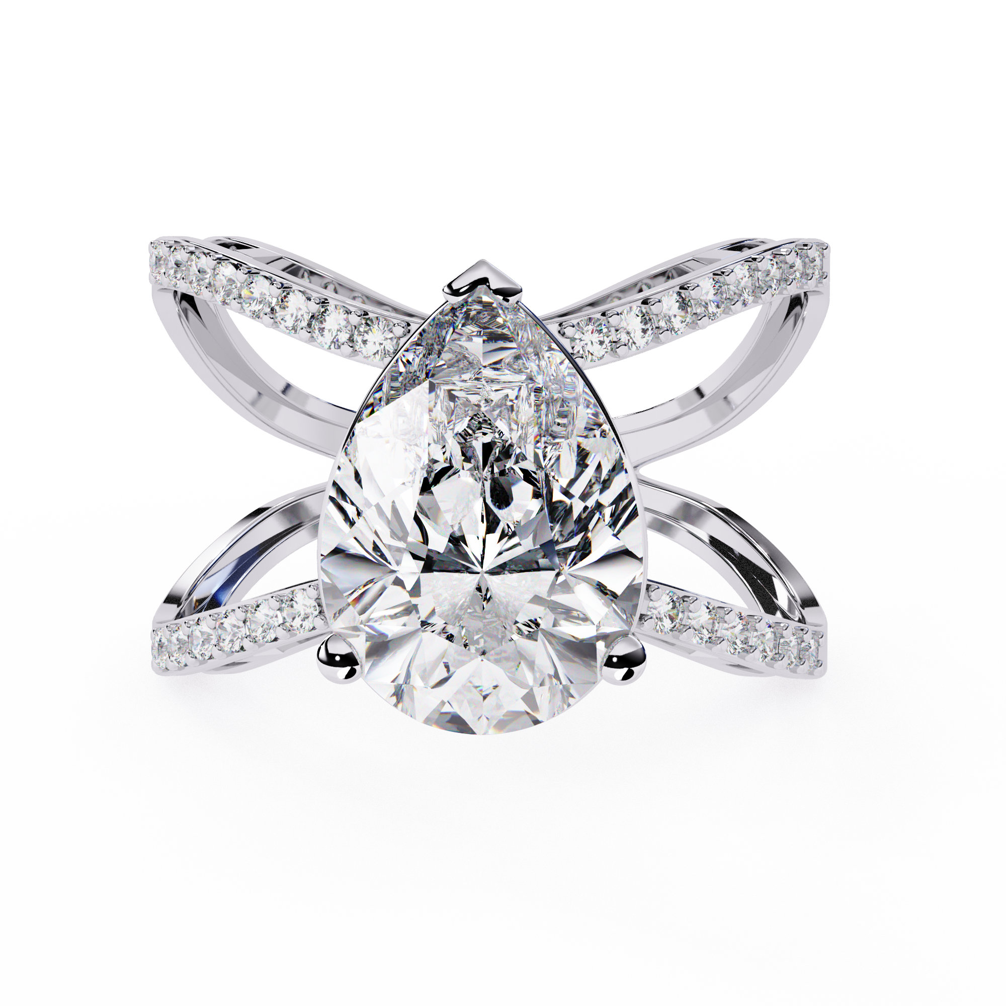4.62 CT STELLAR CROSSOVER BAND 18K