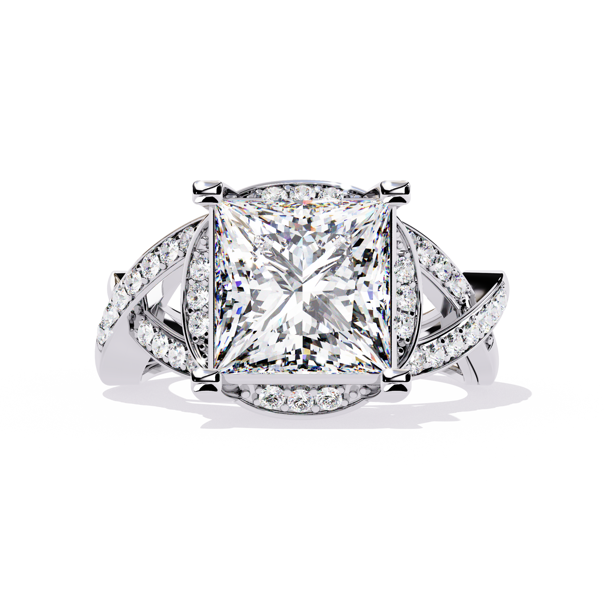 3.47 CT EMPRESS RISE BAND 18K