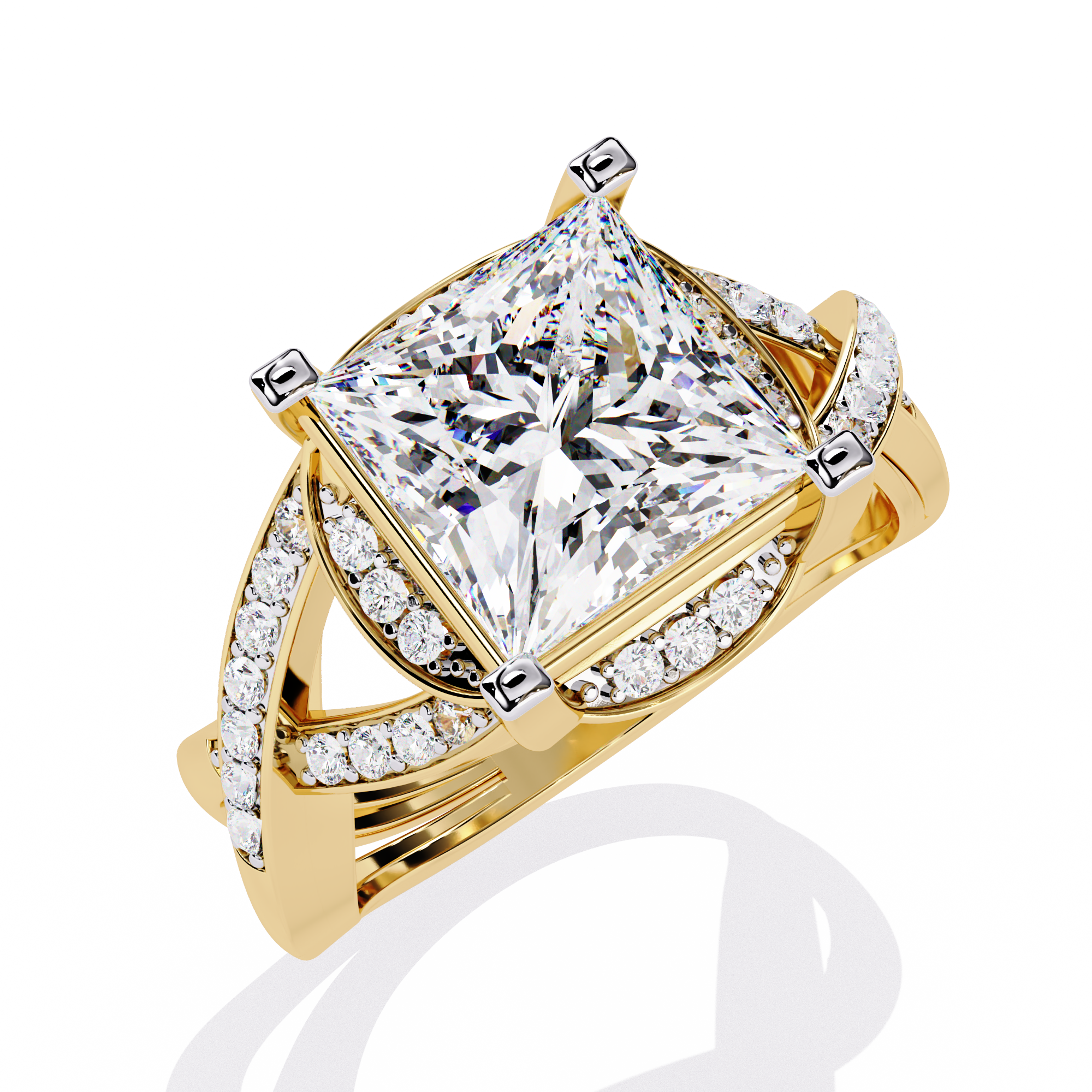 3.47 CT EMPRESS RISE BAND 18K