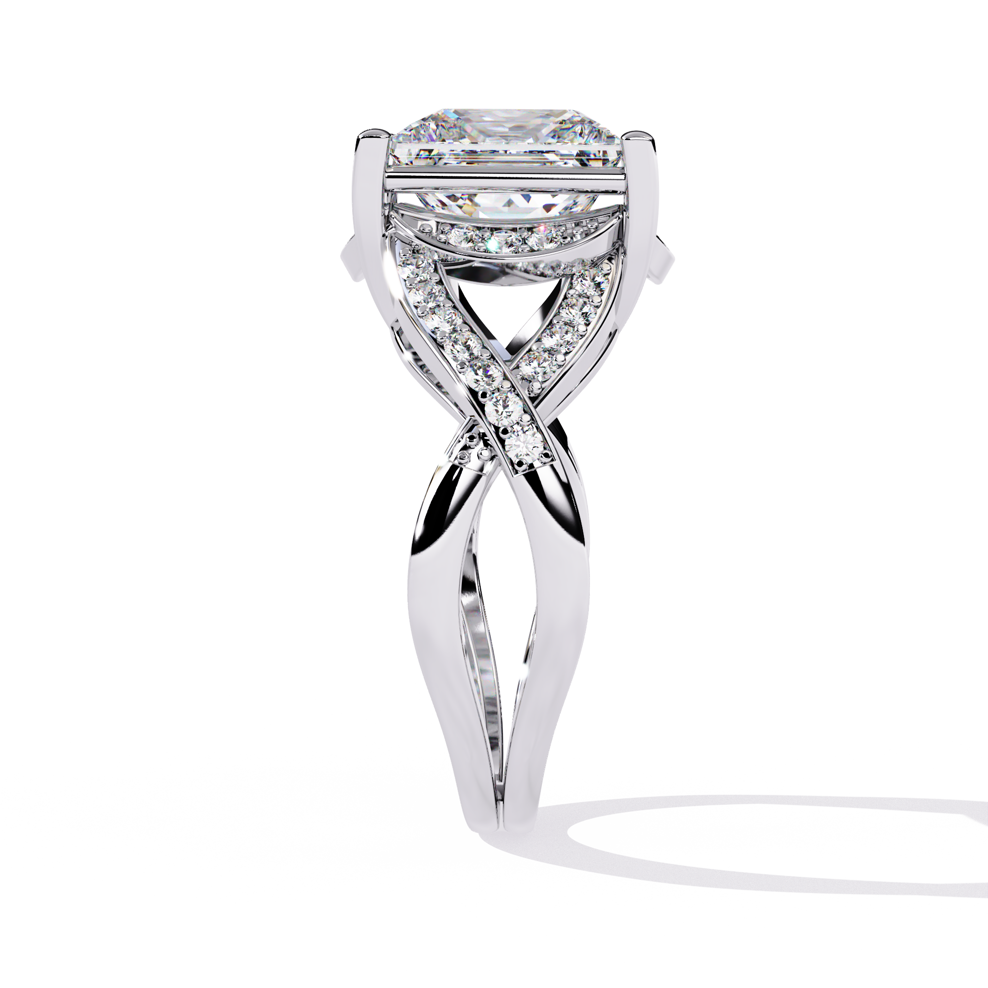 3.47 CT EMPRESS RISE BAND 18K