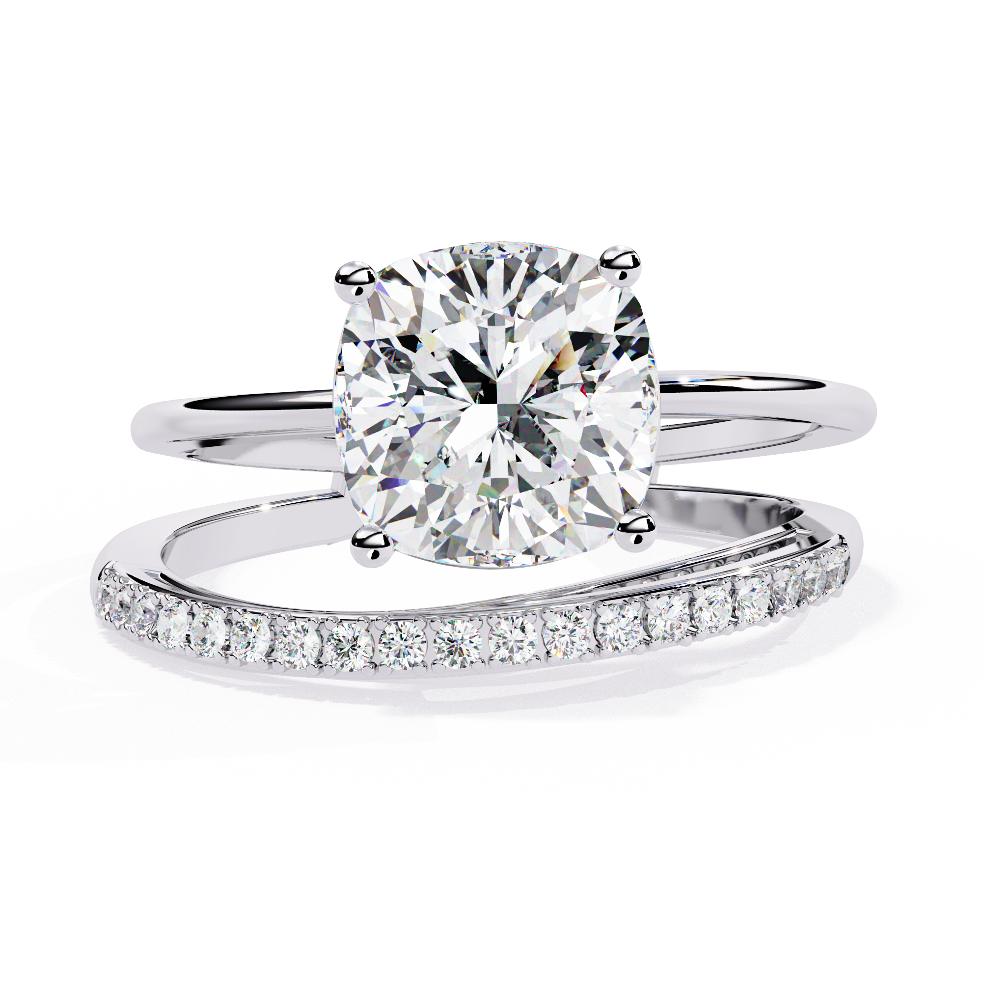 2.42 CT AURORA SPLIT-SHANK RING 18K