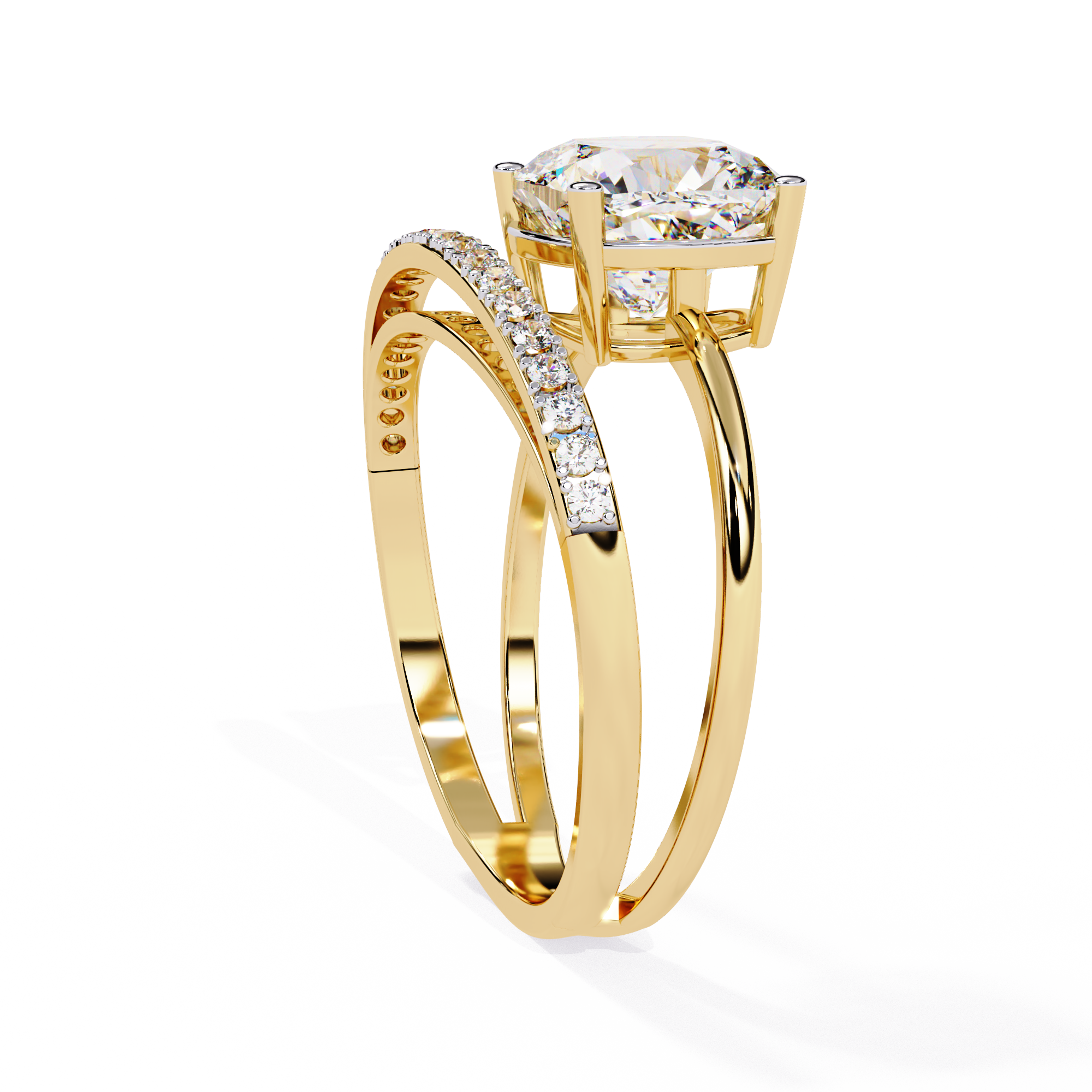 2.42 CT AURORA SPLIT-SHANK RING