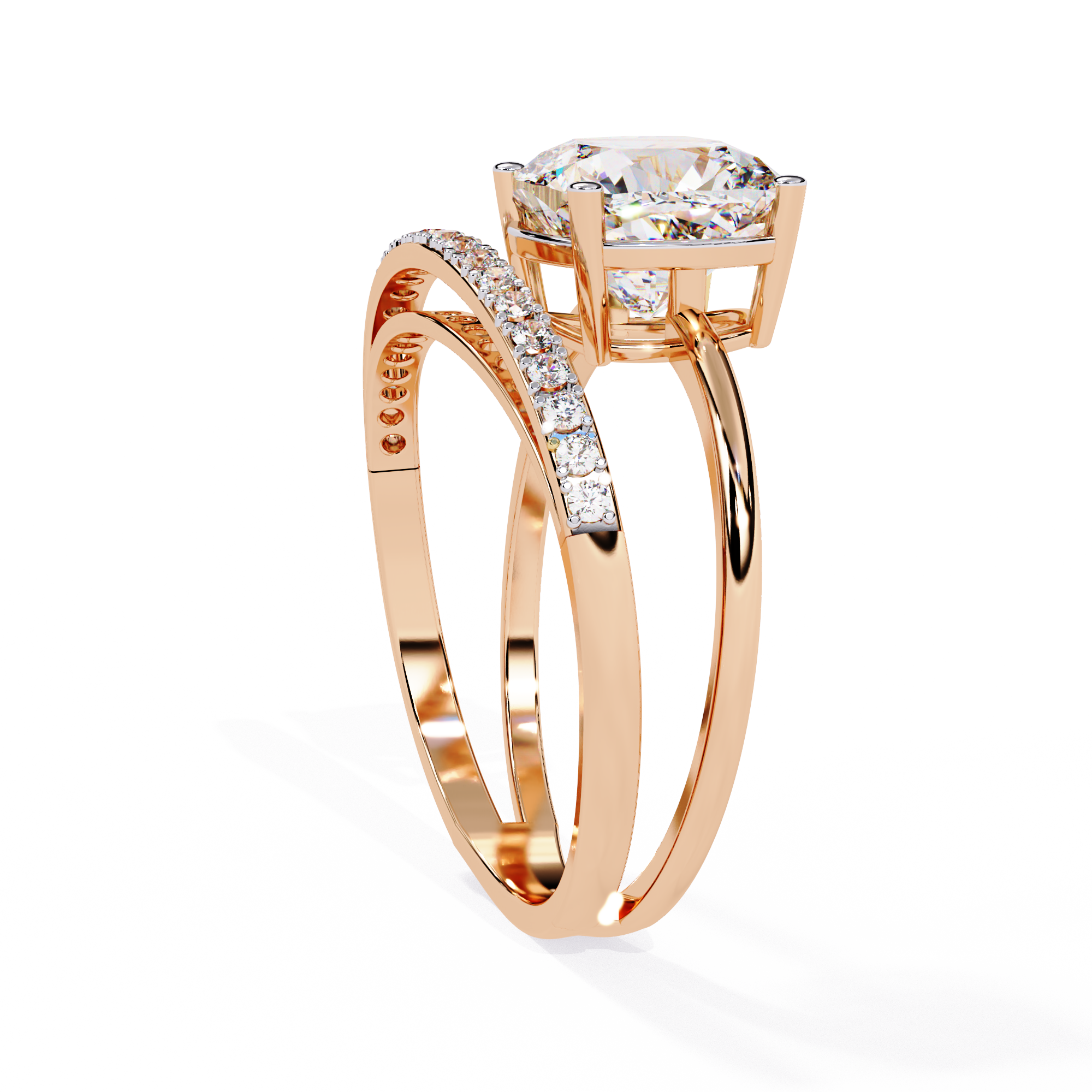 2.42 CT AURORA SPLIT-SHANK RING
