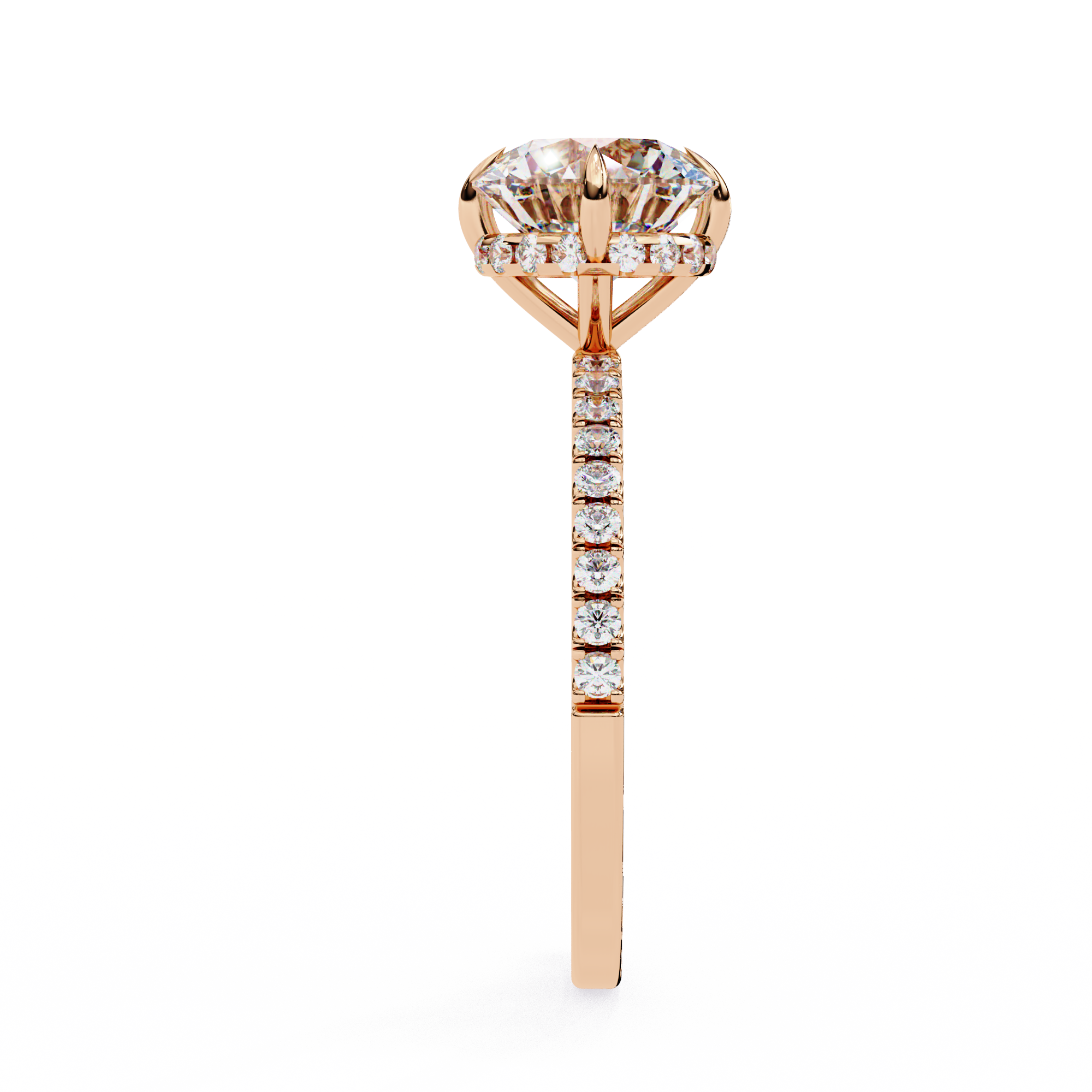 2.66 ct Splendid Round Ring 9k