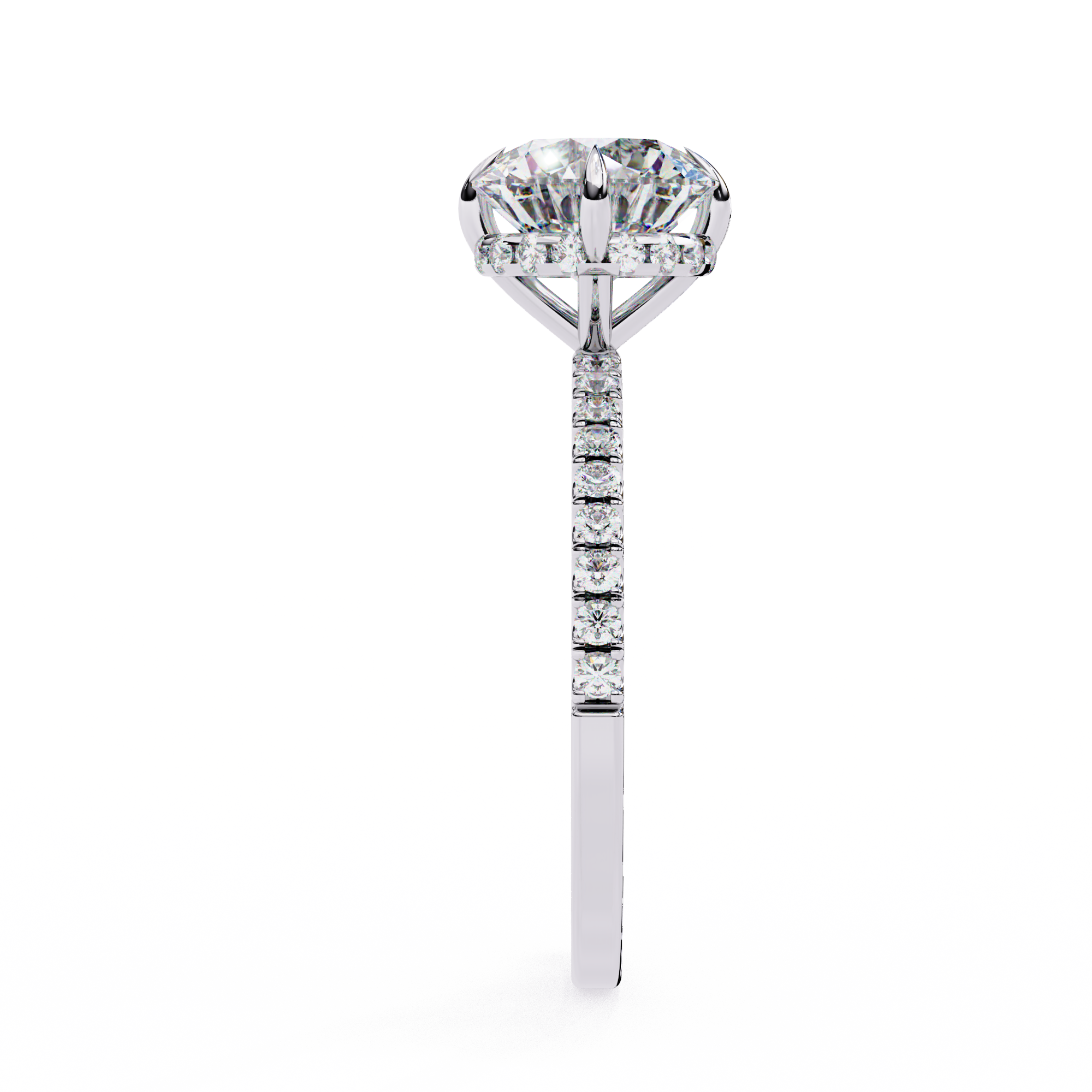 2.66 ct Splendid Round Ring 9k
