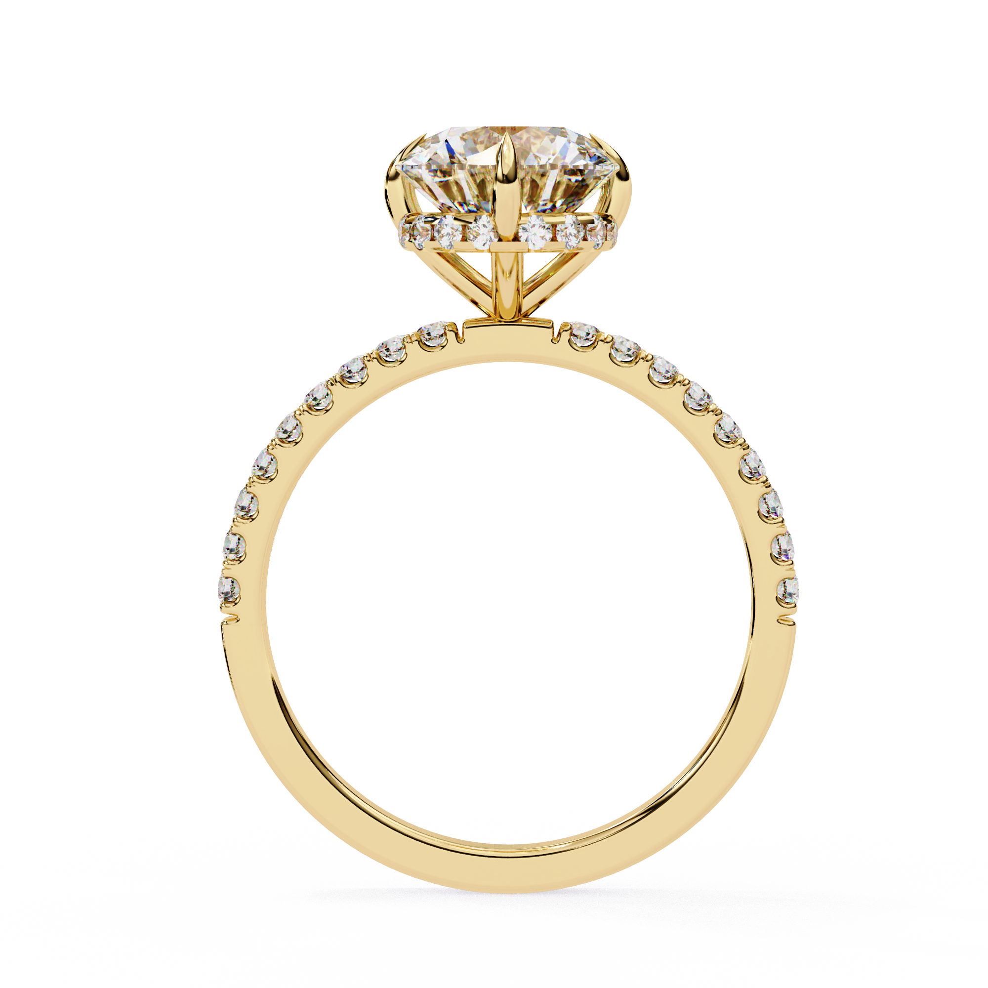 2.66 ct Splendid Round Ring 9k