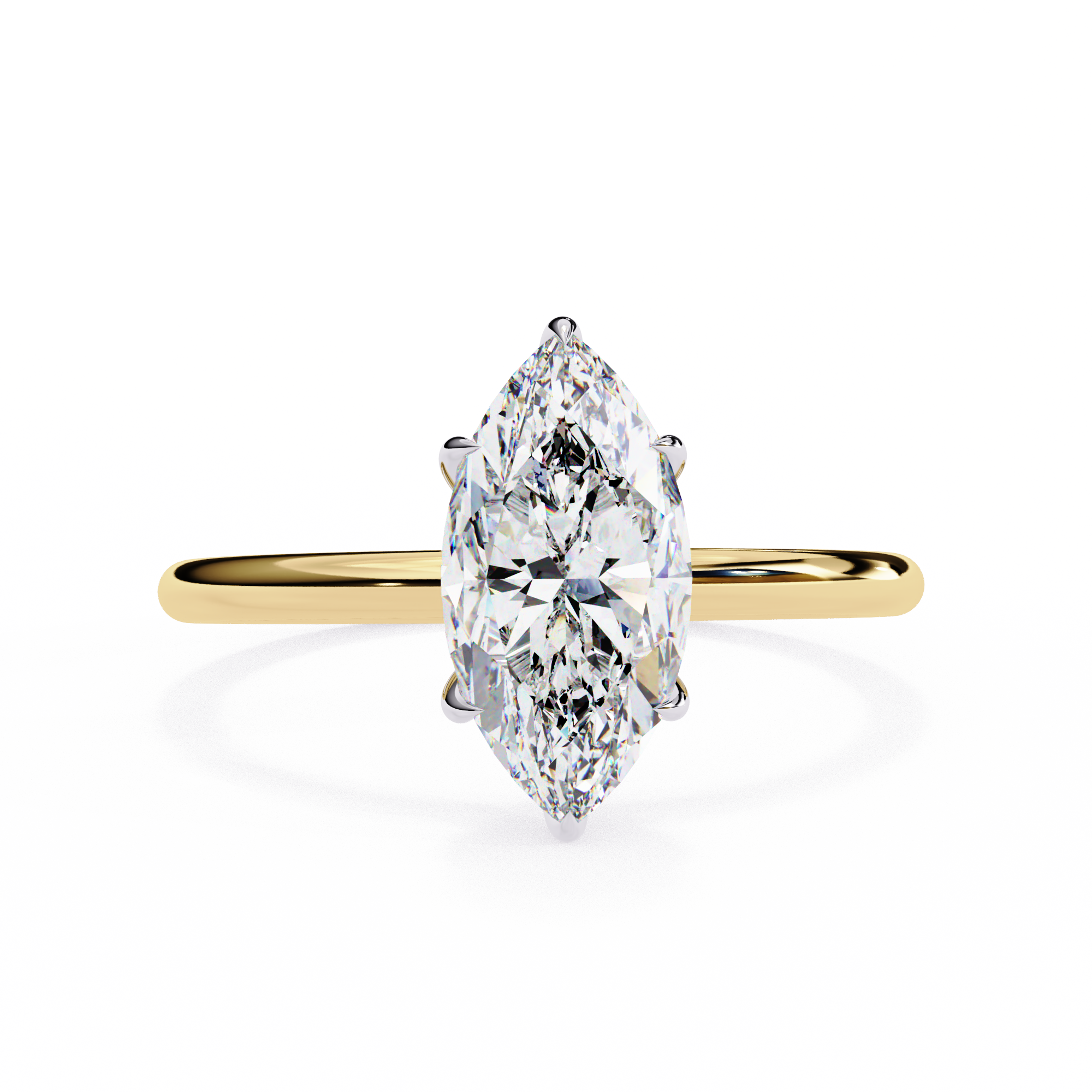 0.82 carat marquise rings 9k