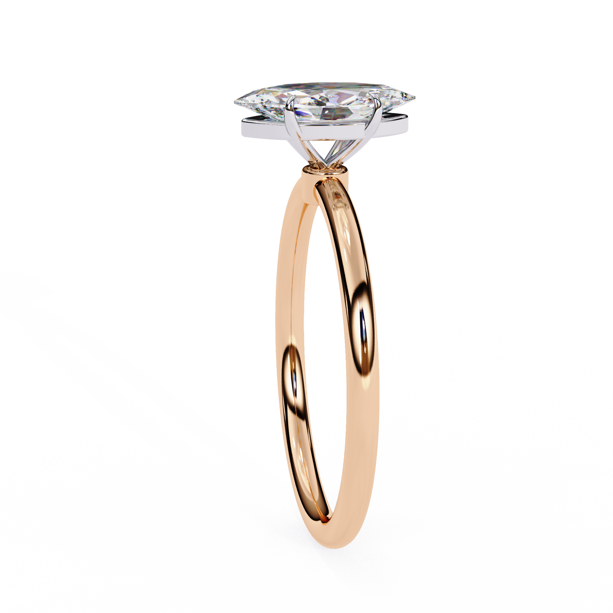 0.82 carat marquise rings 9k