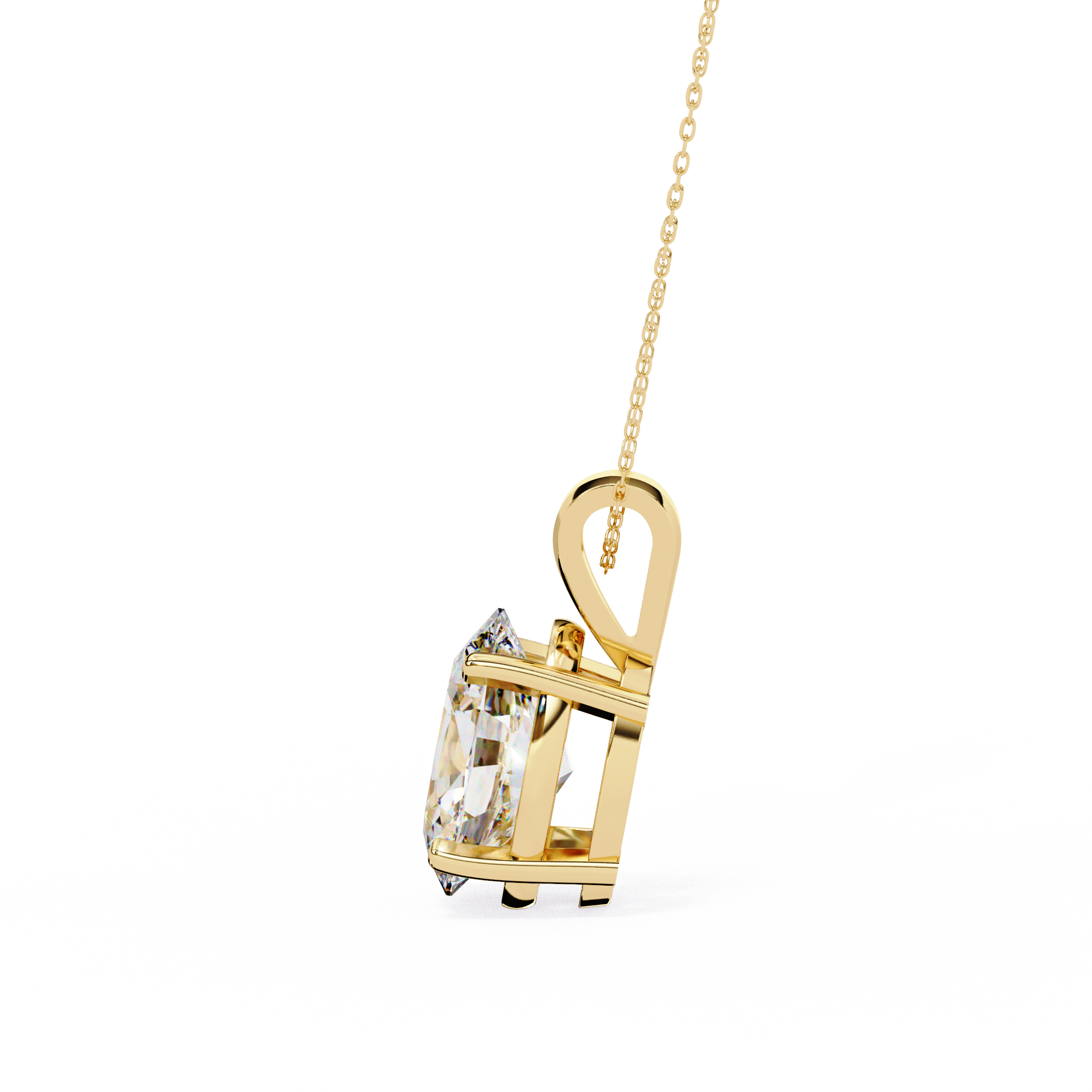 2.48 ct Opulent Oval Pendant 9k