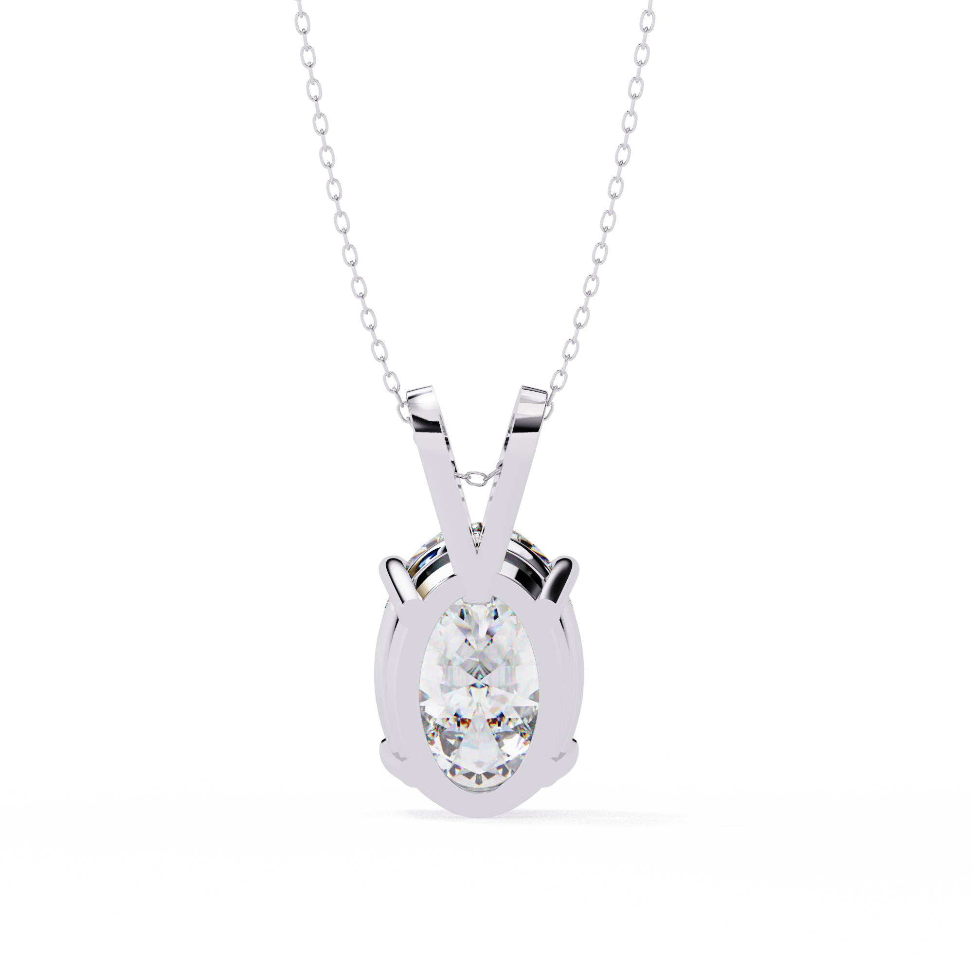 2.48 ct Opulent Oval Pendant 9k