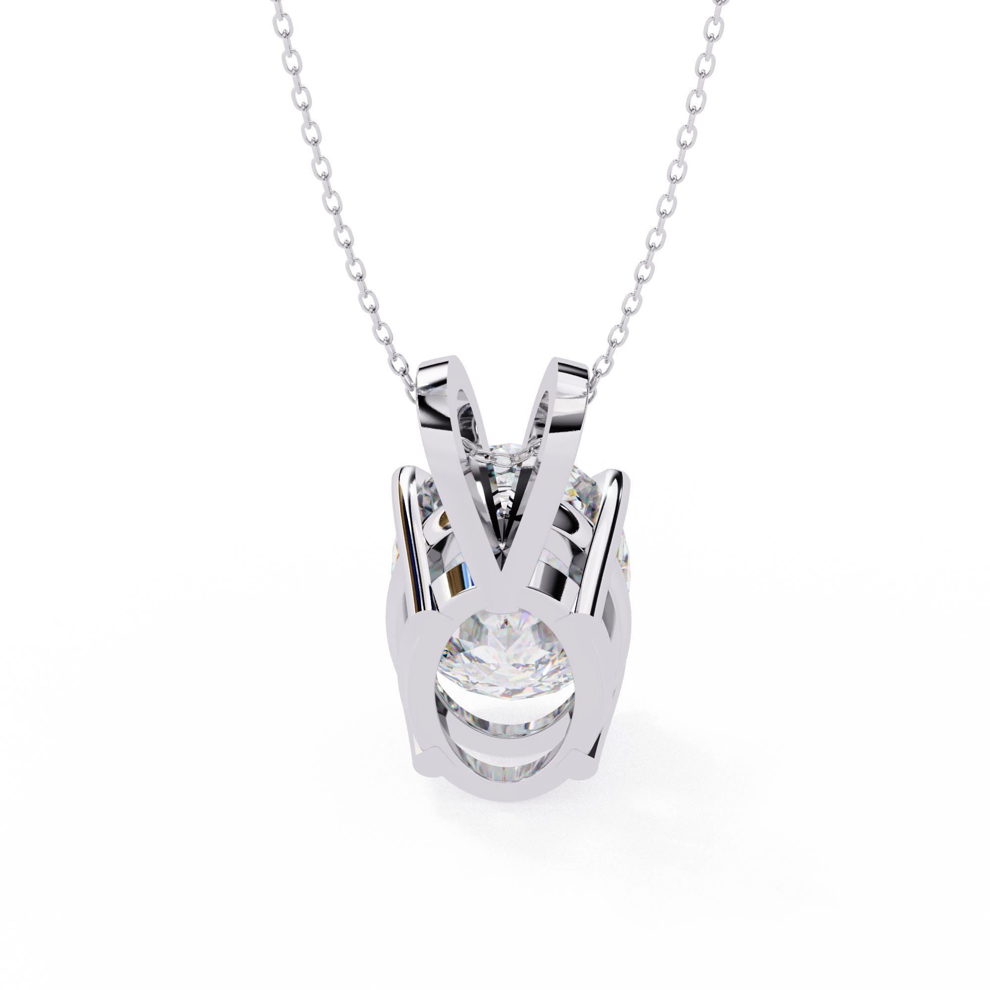 2.48 ct Opulent Oval Pendant 9k