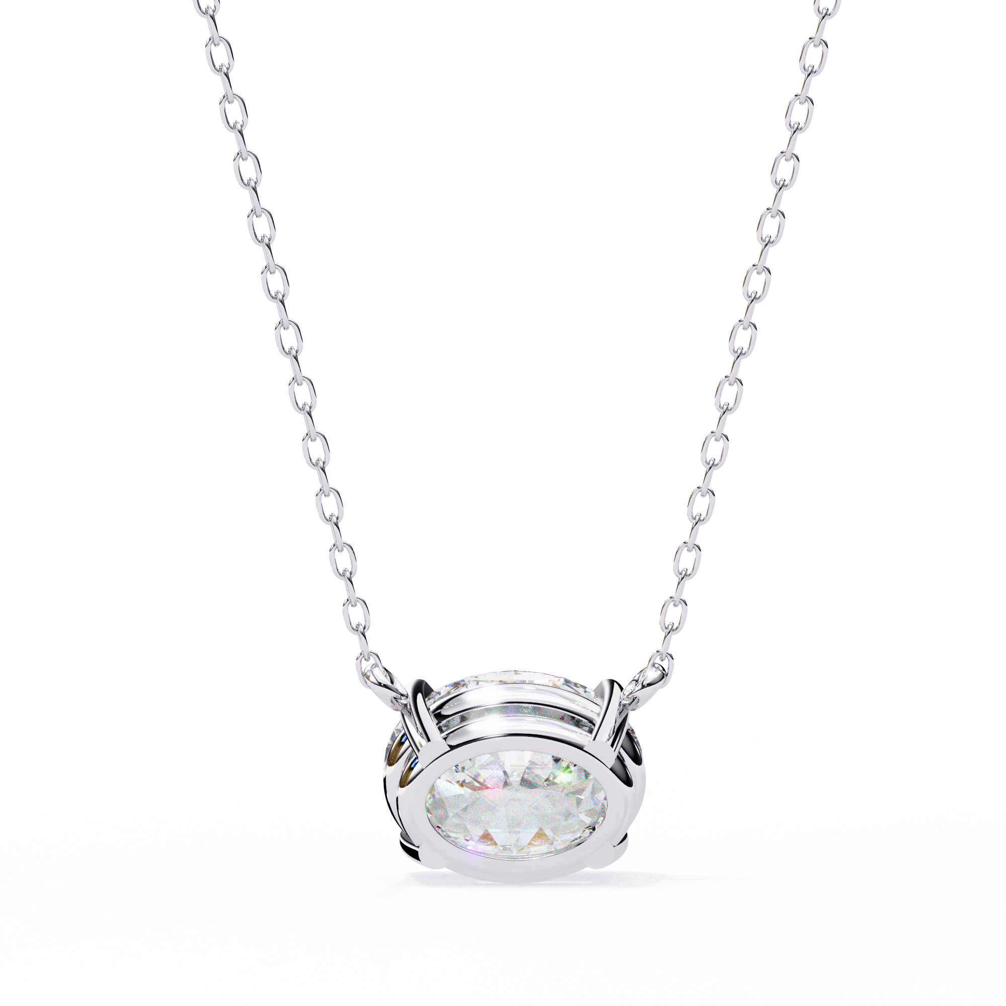 1.66 ct Majestic Oval Pendant 9k