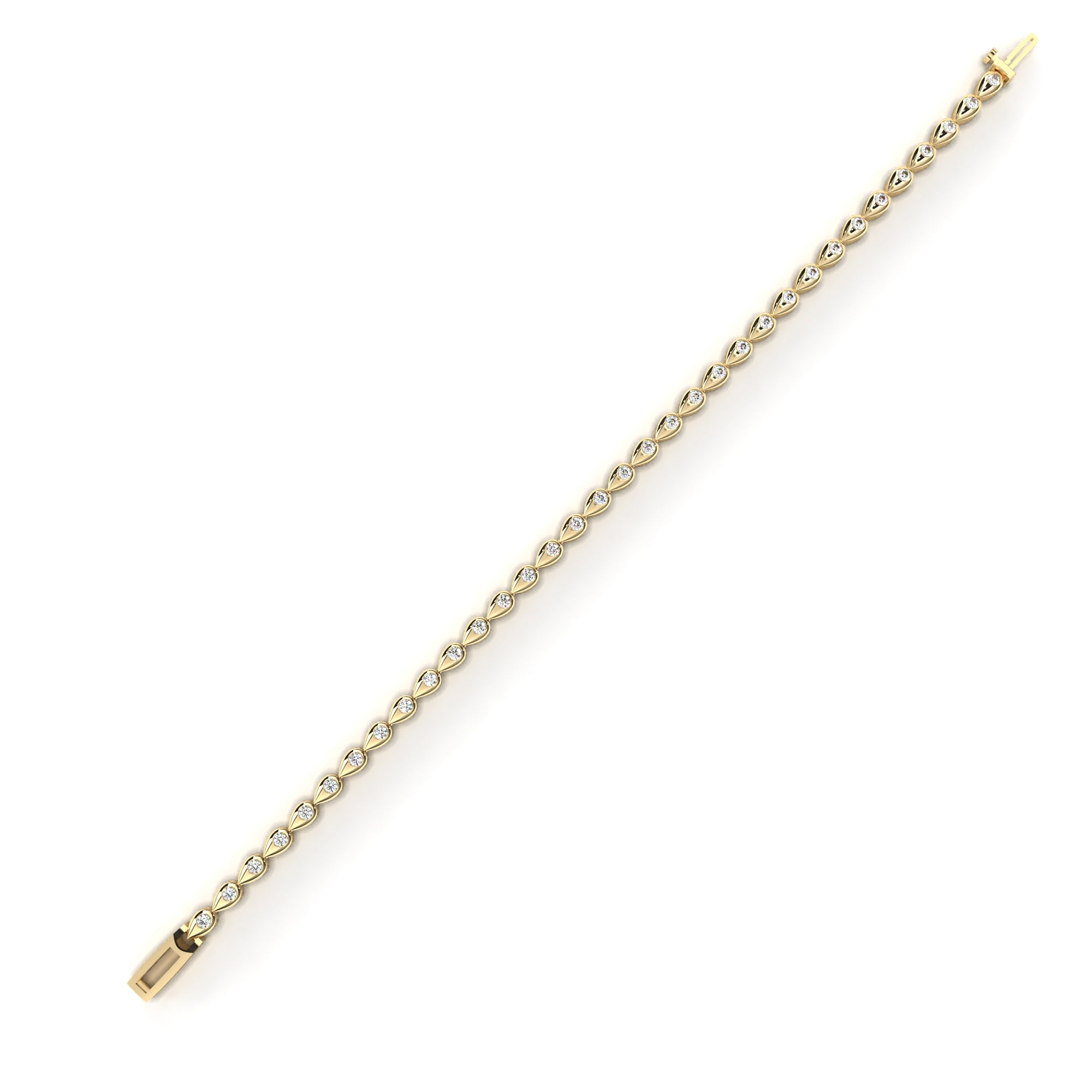 1.02 ct Radiant Embrace Bracelet 9k