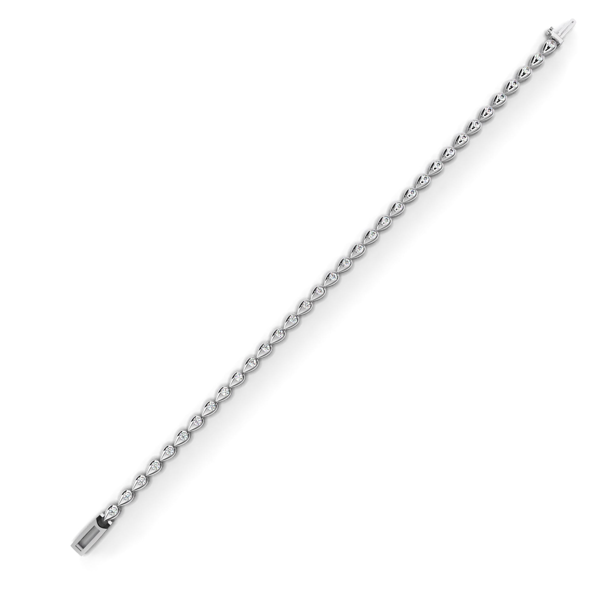 1.02 ct Radiant Embrace Bracelet 9k